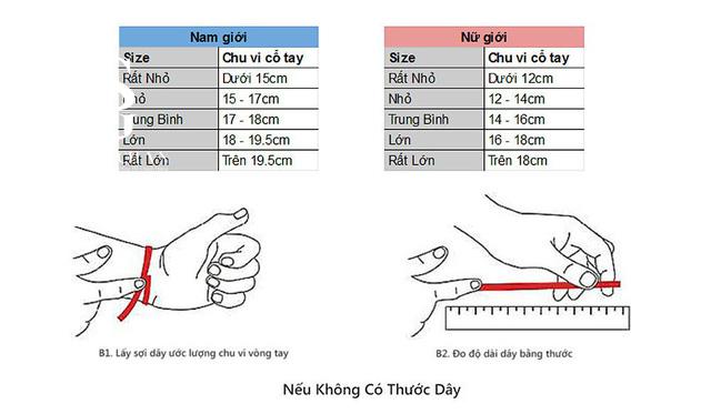 Hướng dẫn đo size và lựa chọn mặt đồng hồ phù hợp