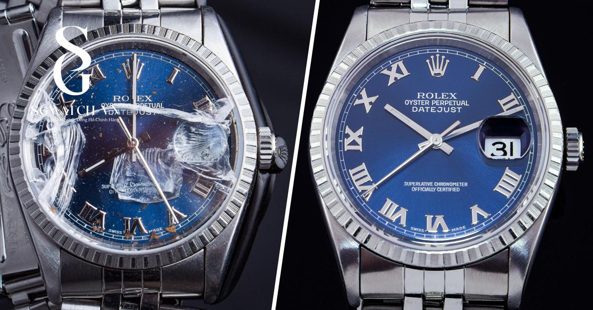 Thay mặt kính đồng hồ Rolex