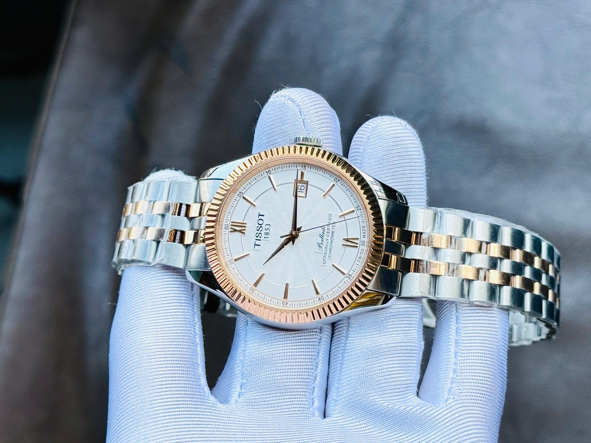 Tissot Ballade Powermatic 80 Silicum COSC Demi Rose Gold T108.408.22.278.00 