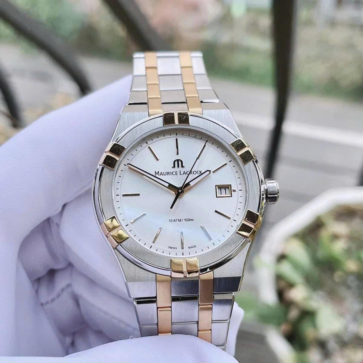 Đồng hồ Maurice Lacroix Aikon Quartz Date AI1108-PVP02-130-1