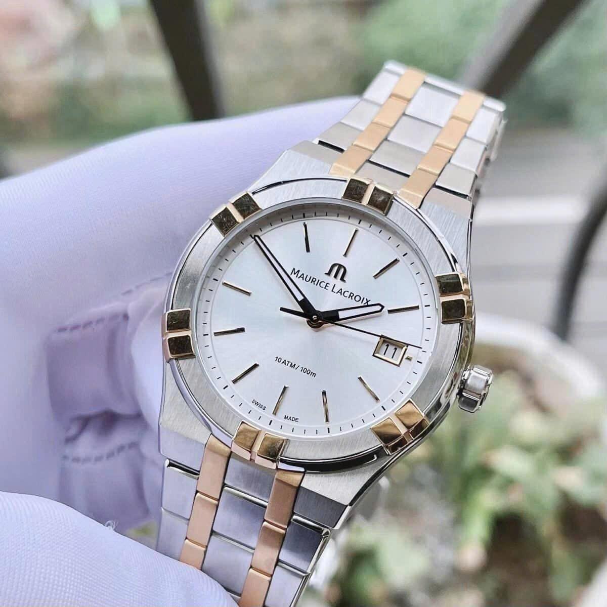 Đồng hồ Maurice Lacroix Aikon Quartz Date AI1108-PVP02-130-1