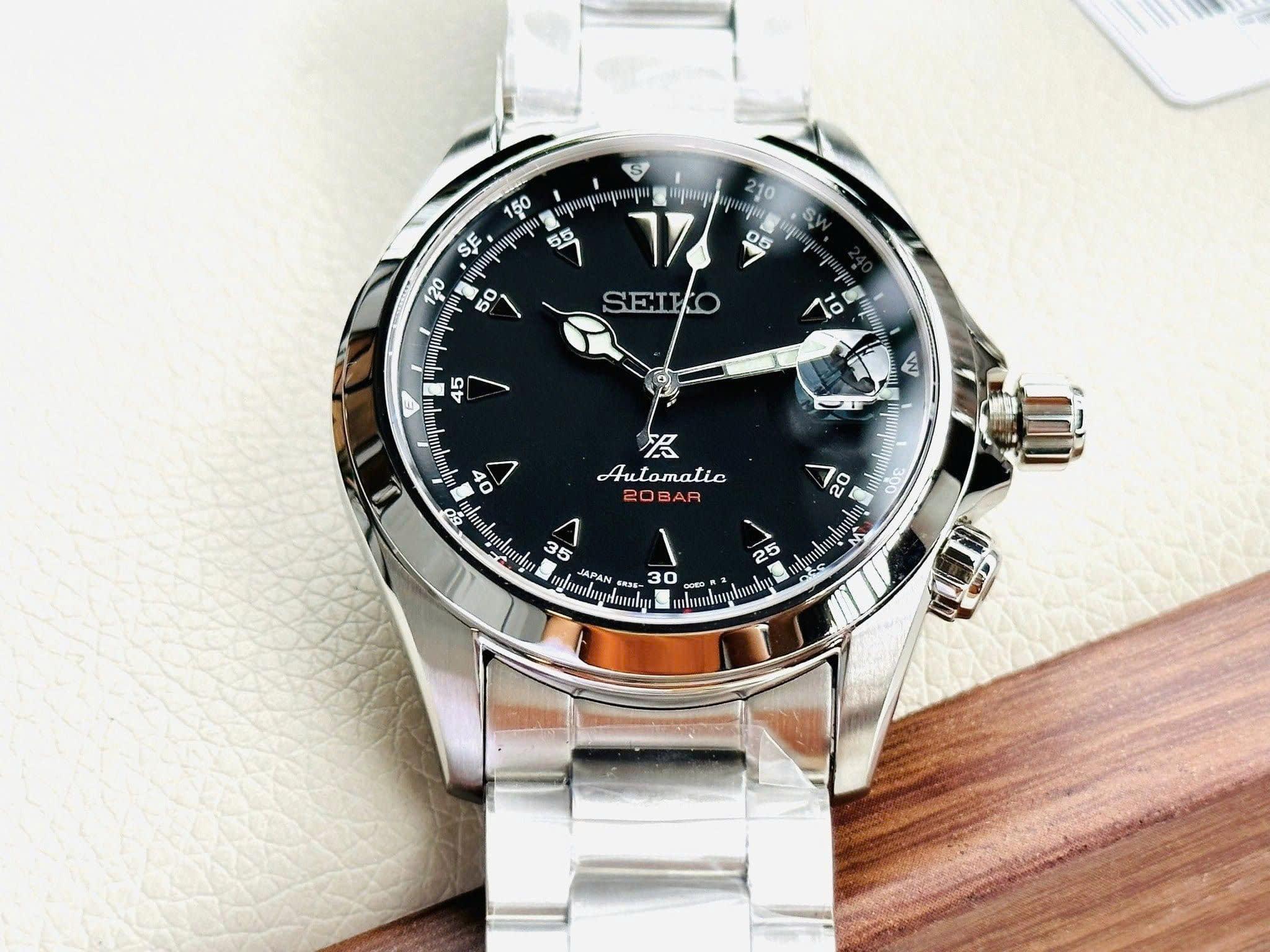 Đồng Hồ Seiko Automatic Prospex Alpinist Black Dial SPB117J1