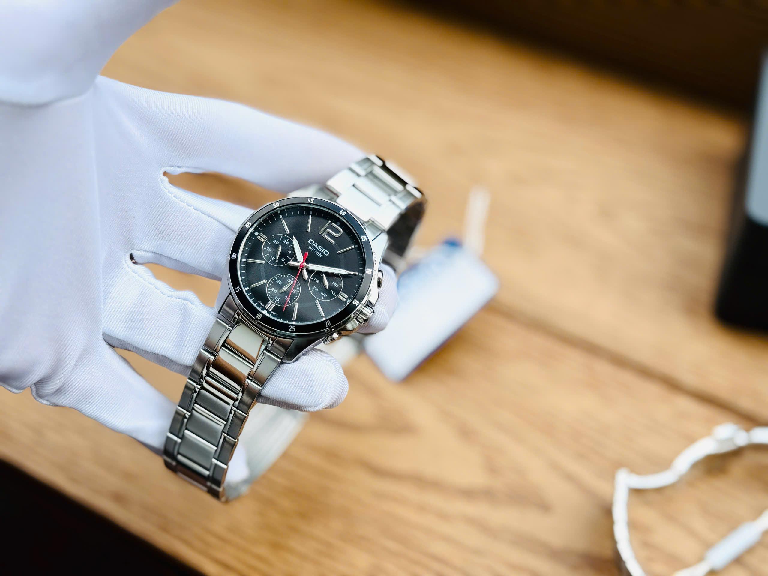 Đồng hồ CASIO 42 mm Nam MTP-1374D-1AVDF