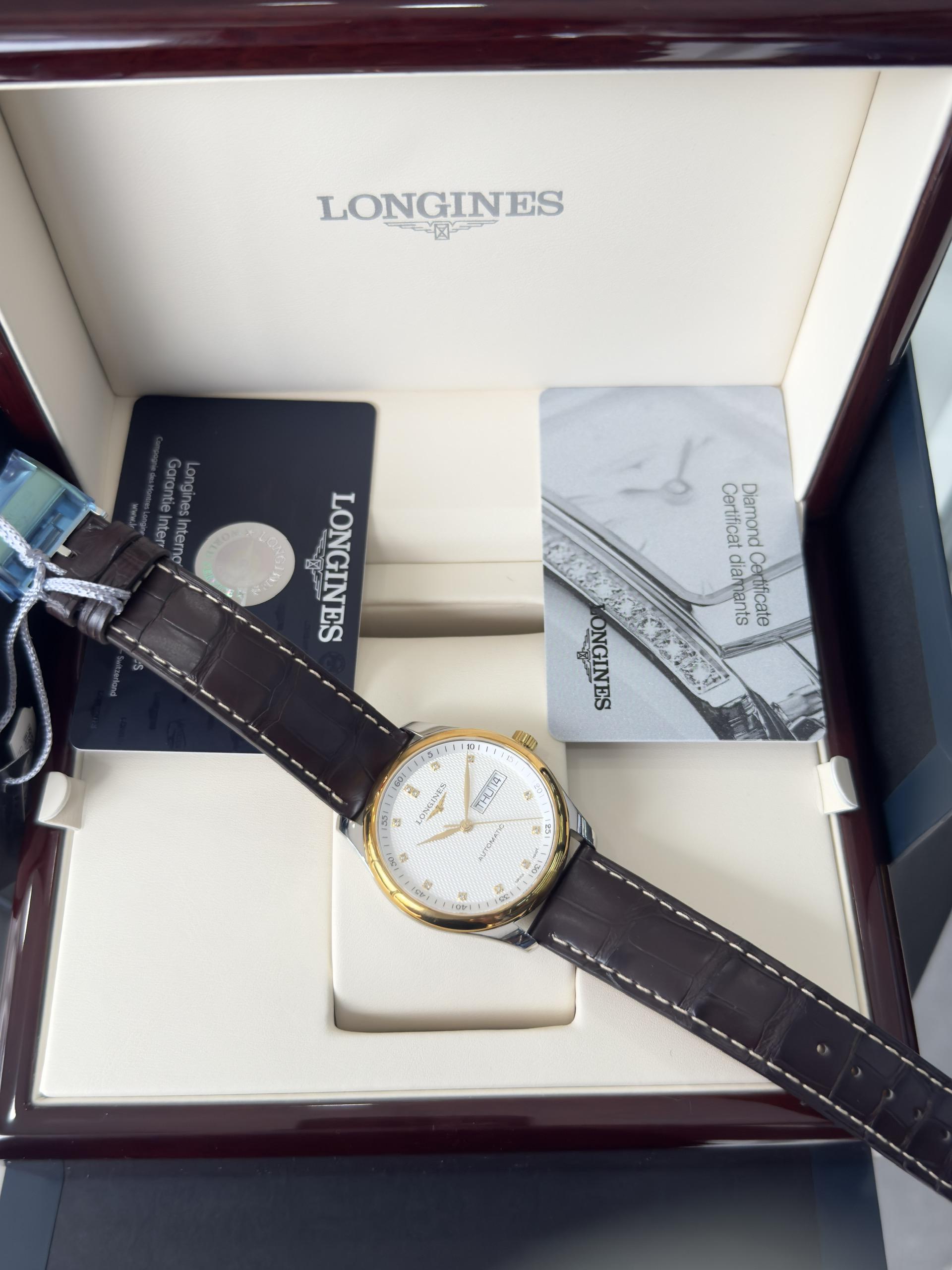 Longines Master Collection Diamond L2.755.5.77.3 - Tình trạng đã qua sử dụng, Fullbox
