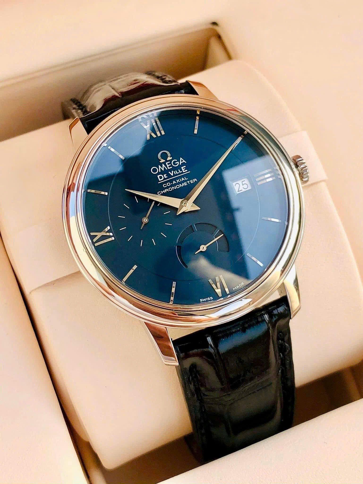 Omega Deville Prestige Power Reserve 39.5mm 424.13.40.21.03.001 - Tình trạng đã qua sử dụng, Fullbox, Thẻ