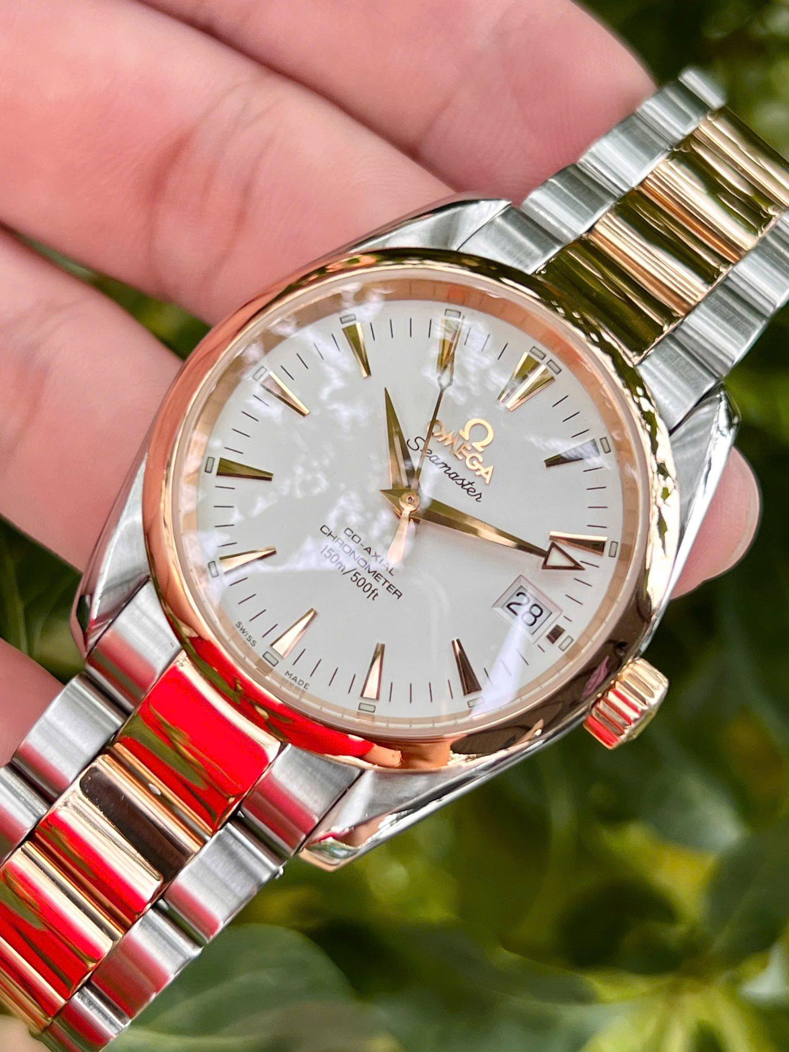 Omega Seamaster Aqua Terra Mid Size Chronometer Steel & Gold 2304.30.00 - Tình trạng đã qua sử dụng, Fullbox, Thẻ