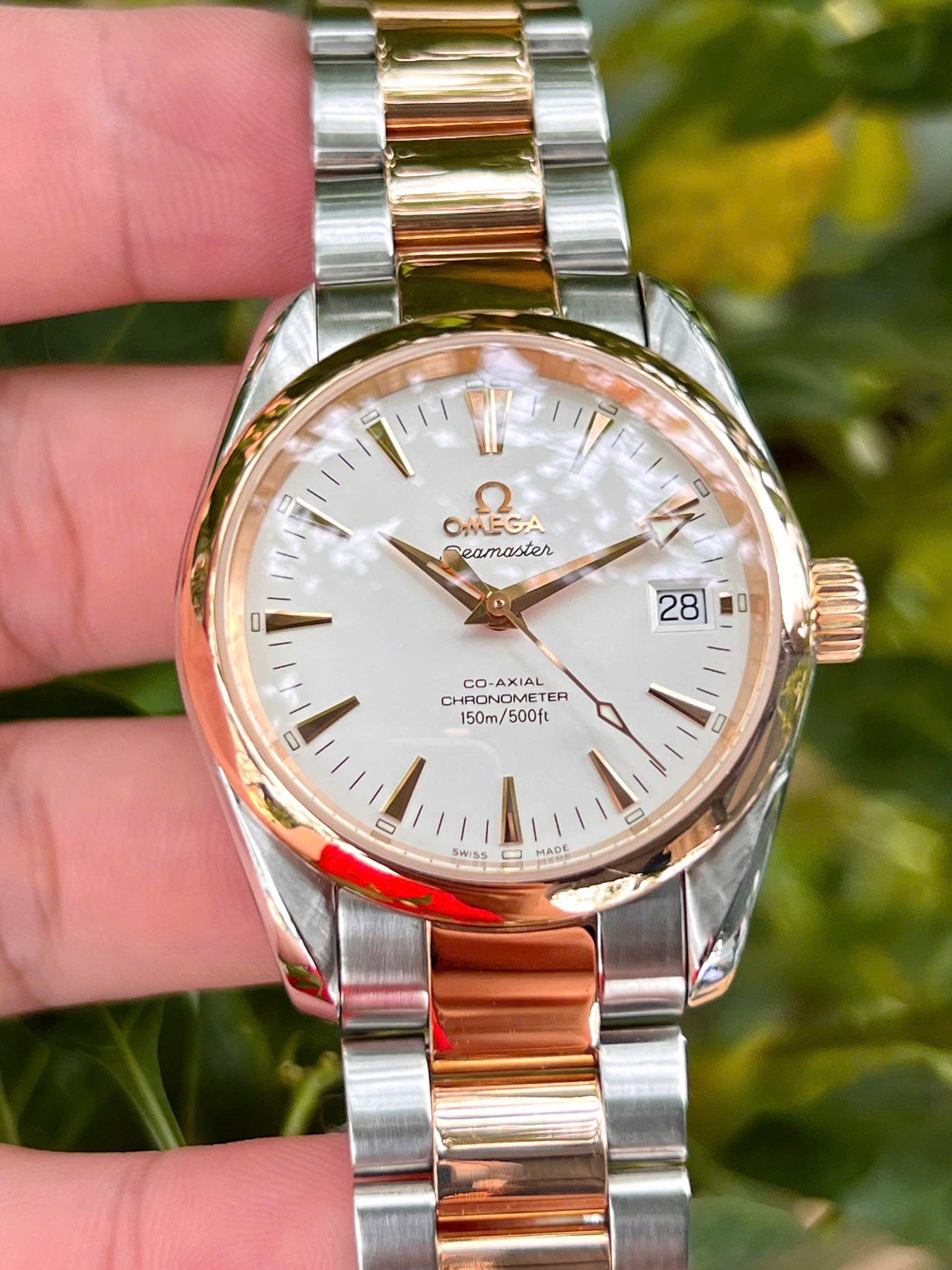 Omega Seamaster Aqua Terra Mid Size Chronometer Steel & Gold 2304.30.00 - Tình trạng đã qua sử dụng, Fullbox, Thẻ