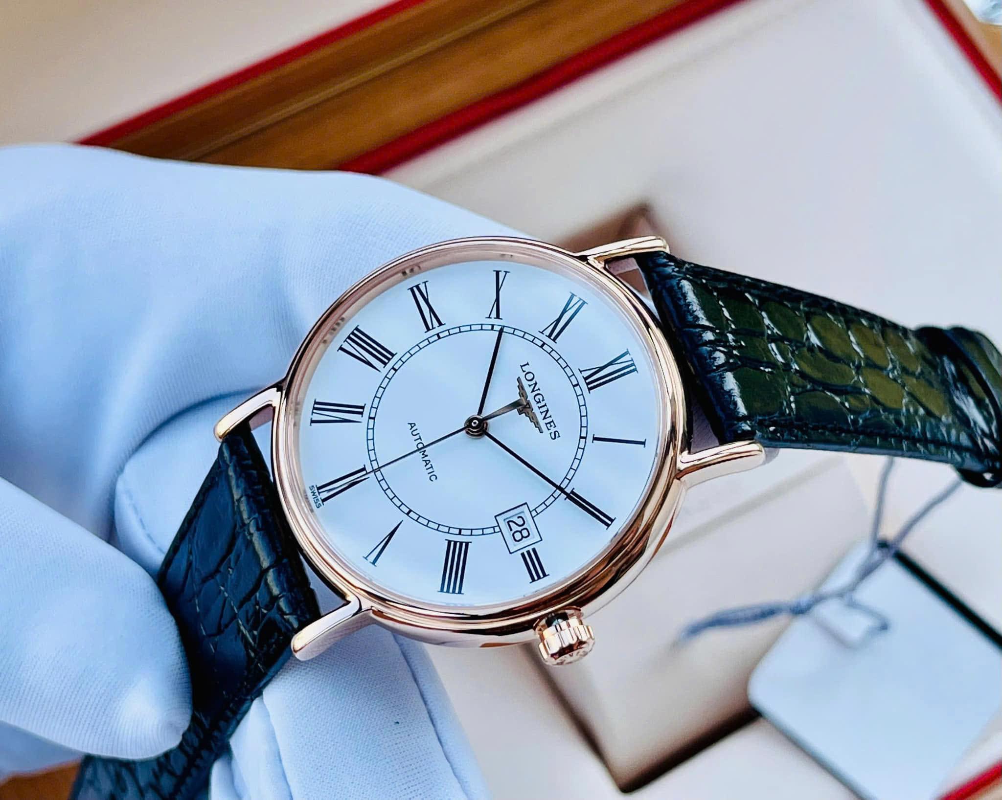 Đồng hồ Longines Presence Automatic Roman L4.921.1.11.2