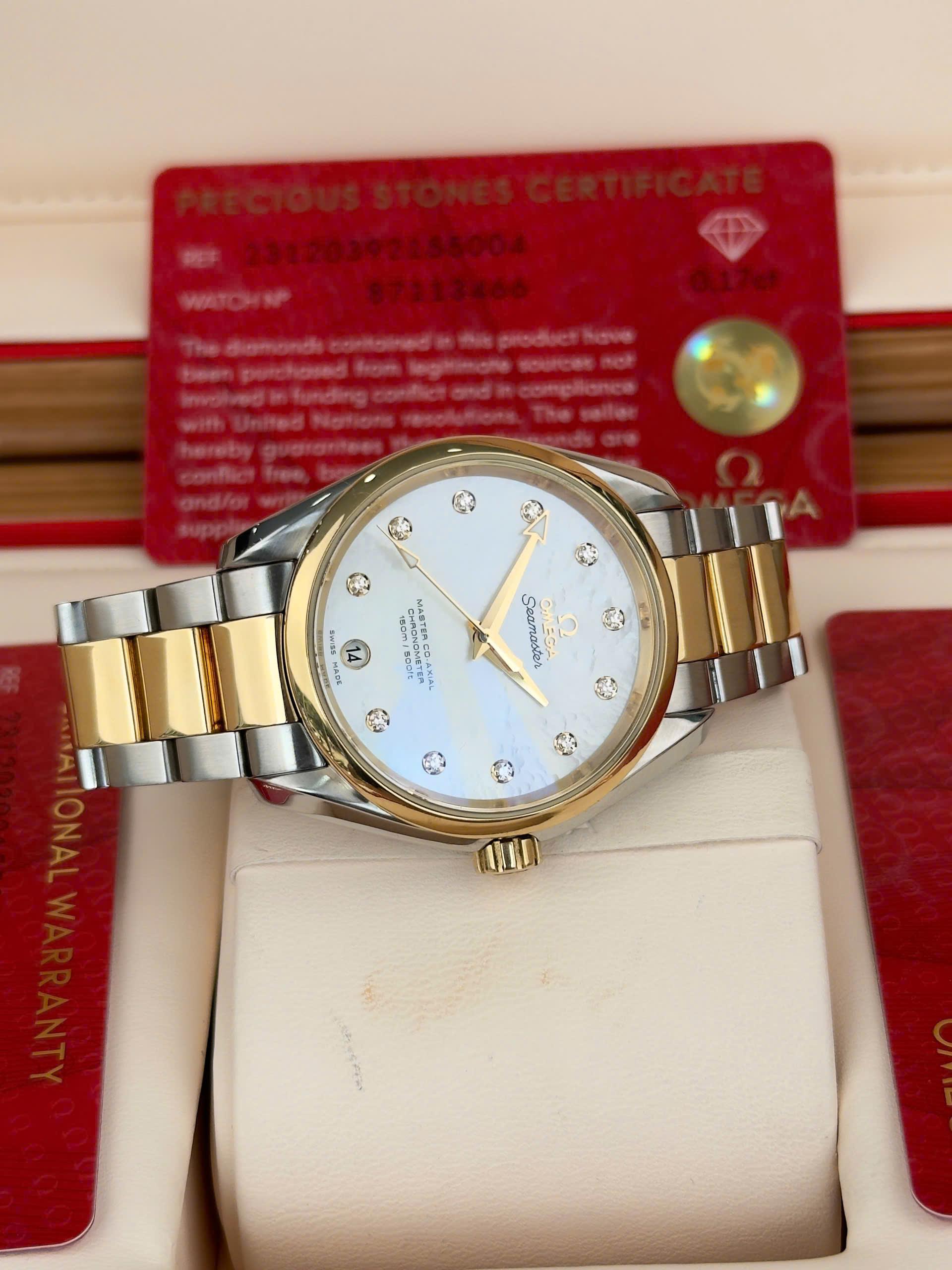 Omega Seamaster Aqua Terra 231.20.39.21.55.004 38,5mm - Tình trạng đã qua sử dụng, Fullbox, Thẻ