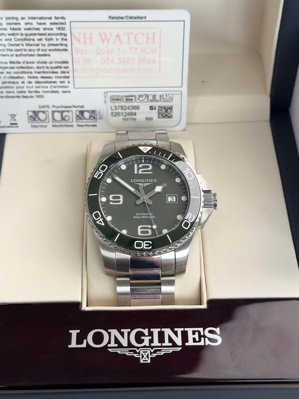 Đồng hồ Longines HydroConquest Ceramic Green L3.782.4.06.6