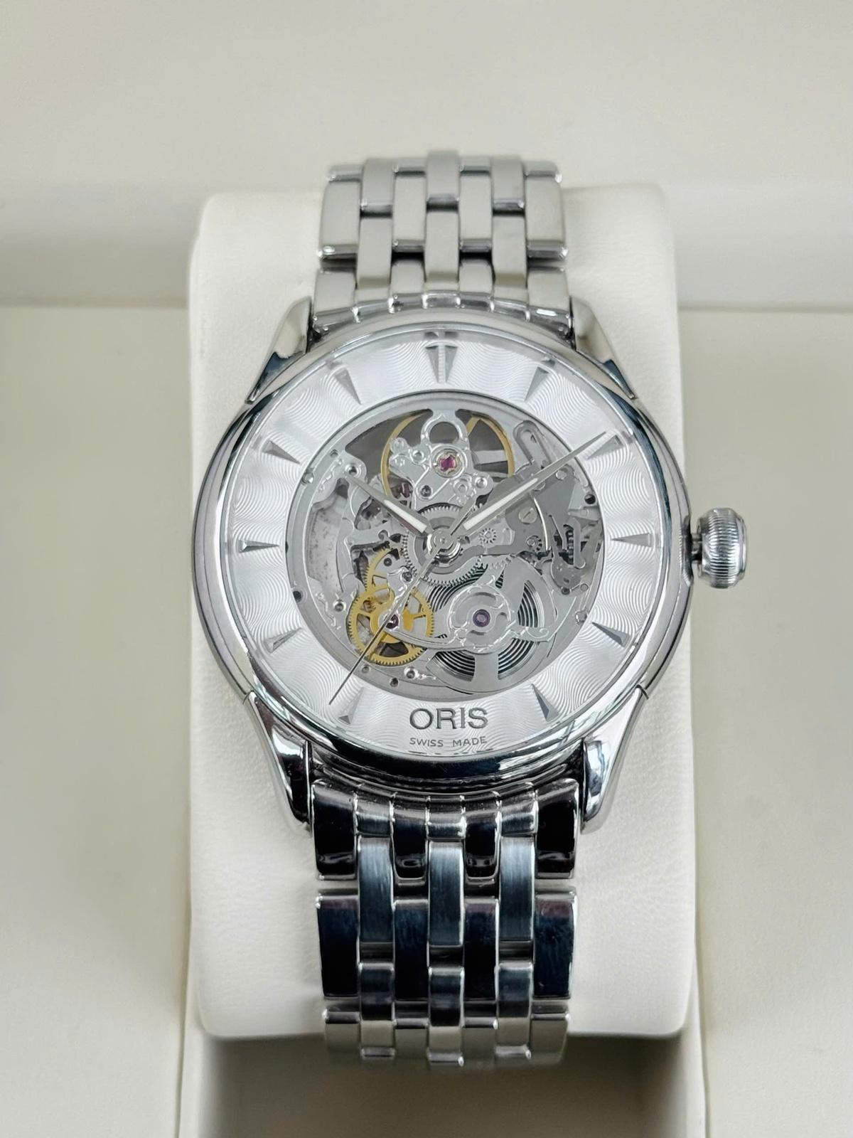 Đồng Hồ Oris Artelier Skeleton 01 734 7591 4051 - Lộ Cơ Nam Chính Hãng