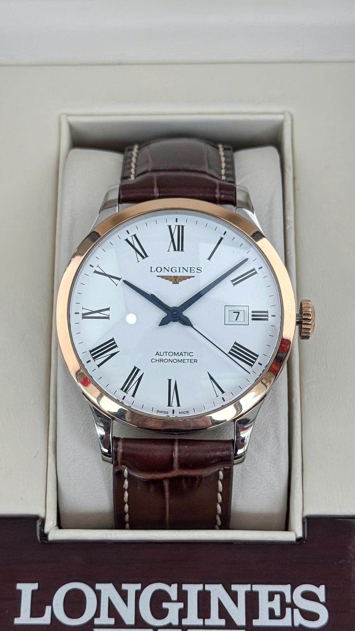 Longines Record L2.820.5.11.2 - Trữ Cót 72h