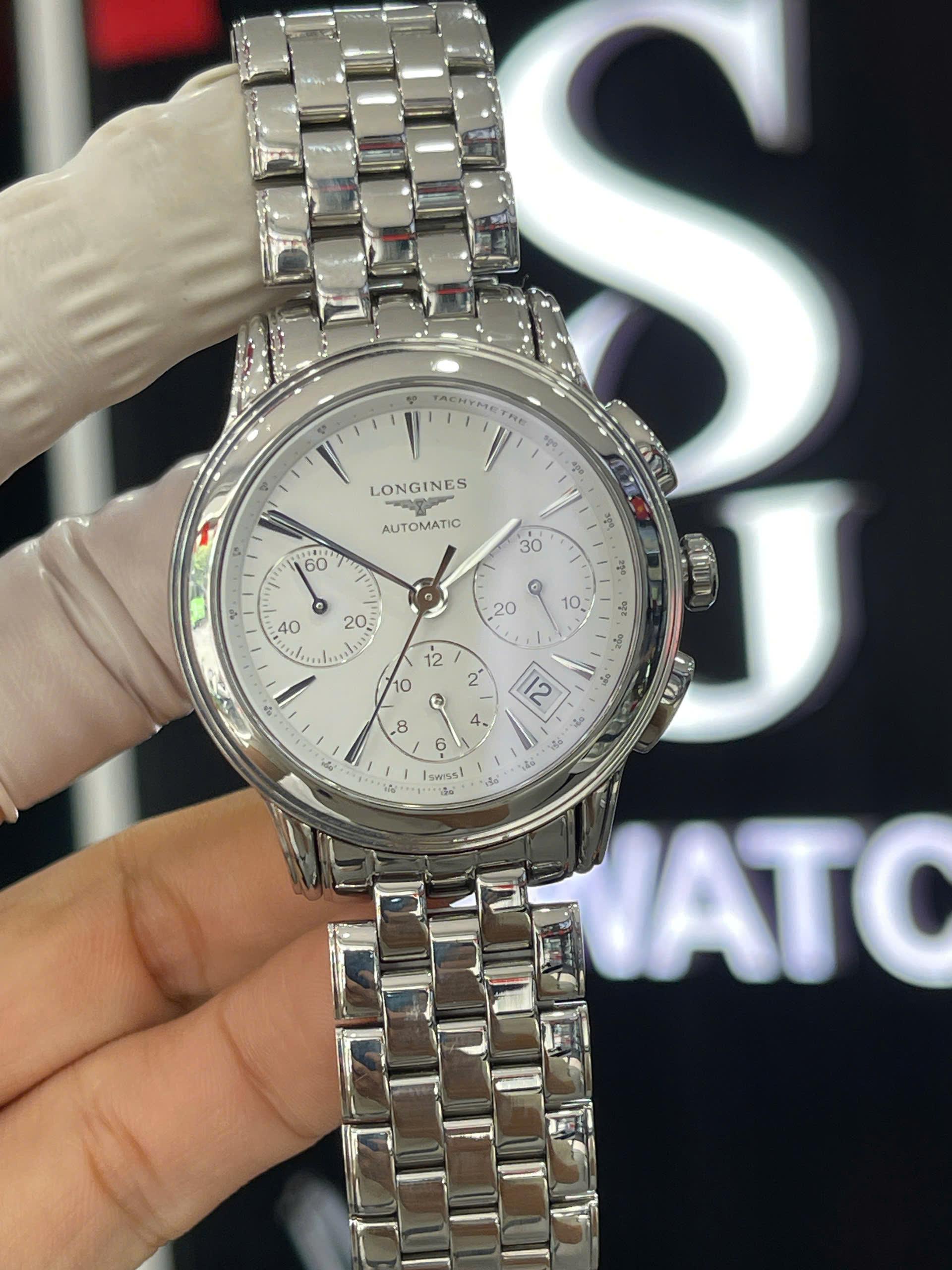 Longines Flagship Chronograph L4.803.4.12.6  – Đồng hồ nam lướt chính hãng