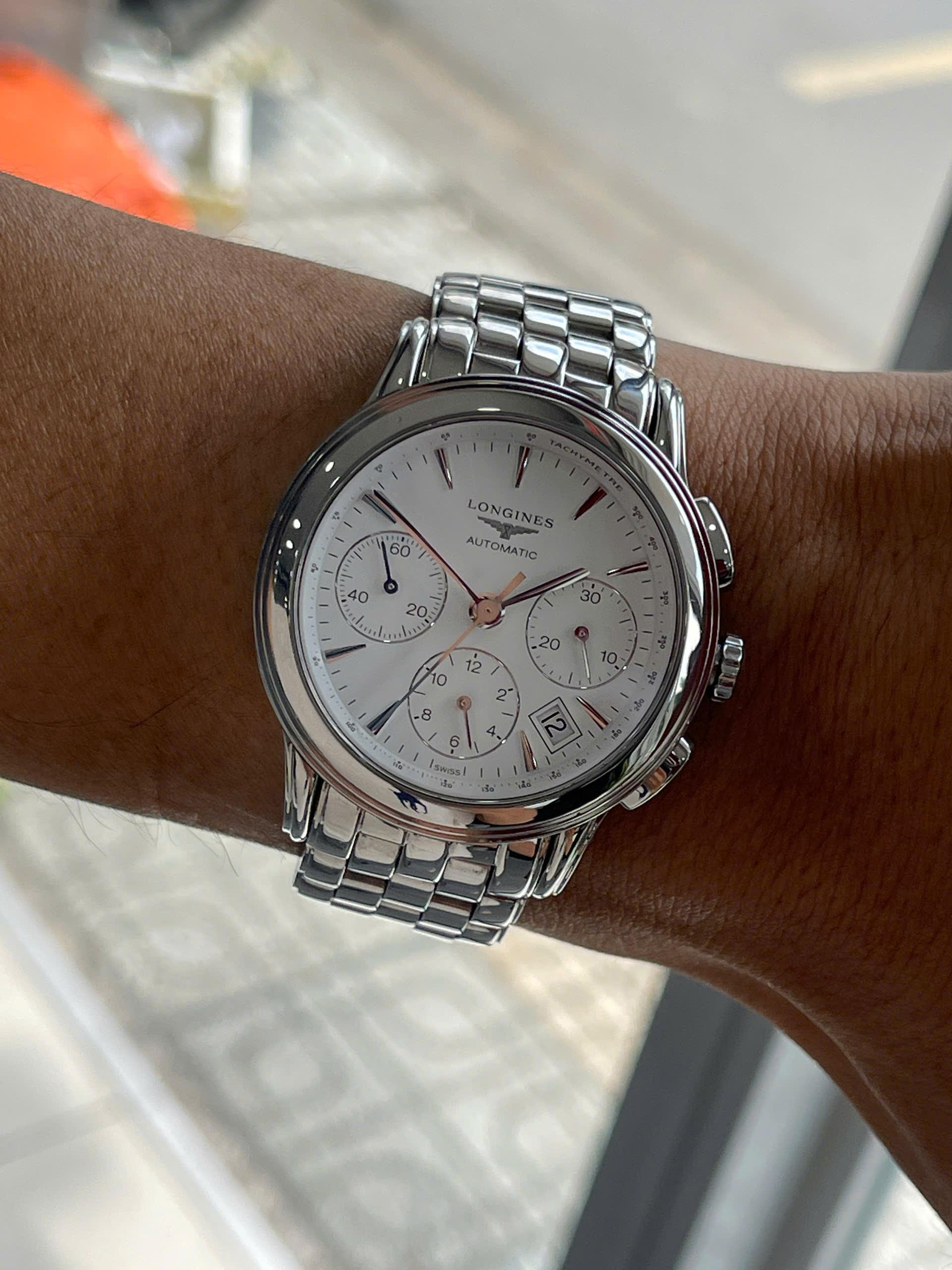 Longines Flagship Chronograph L4.803.4.12.6  – Đồng hồ nam lướt chính hãng