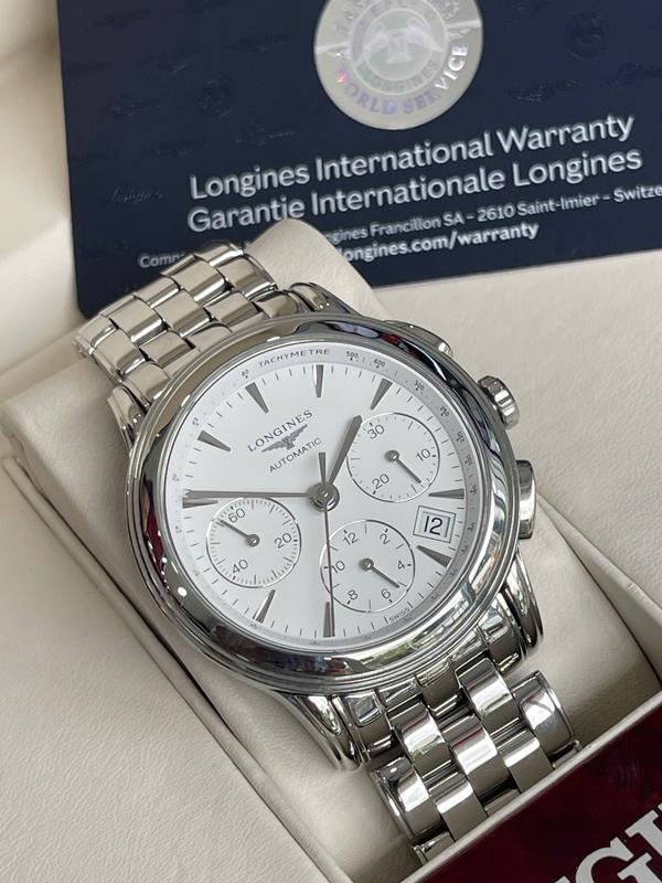 Longines Flagship Chronograph L4.803.4.12.6  – Đồng hồ nam lướt chính hãng
