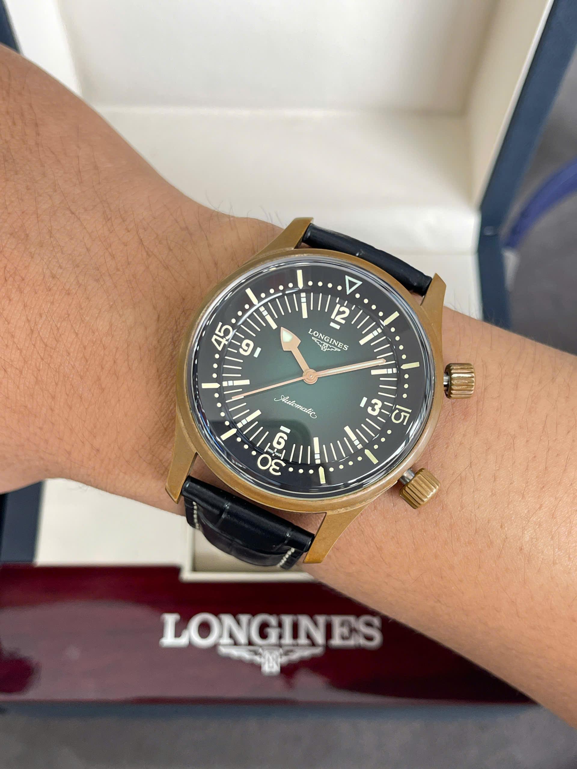 Đồng hồ nam Longines Legend Diver Bronze L3.774.1.50.2 – Hàng lướt Fullbox