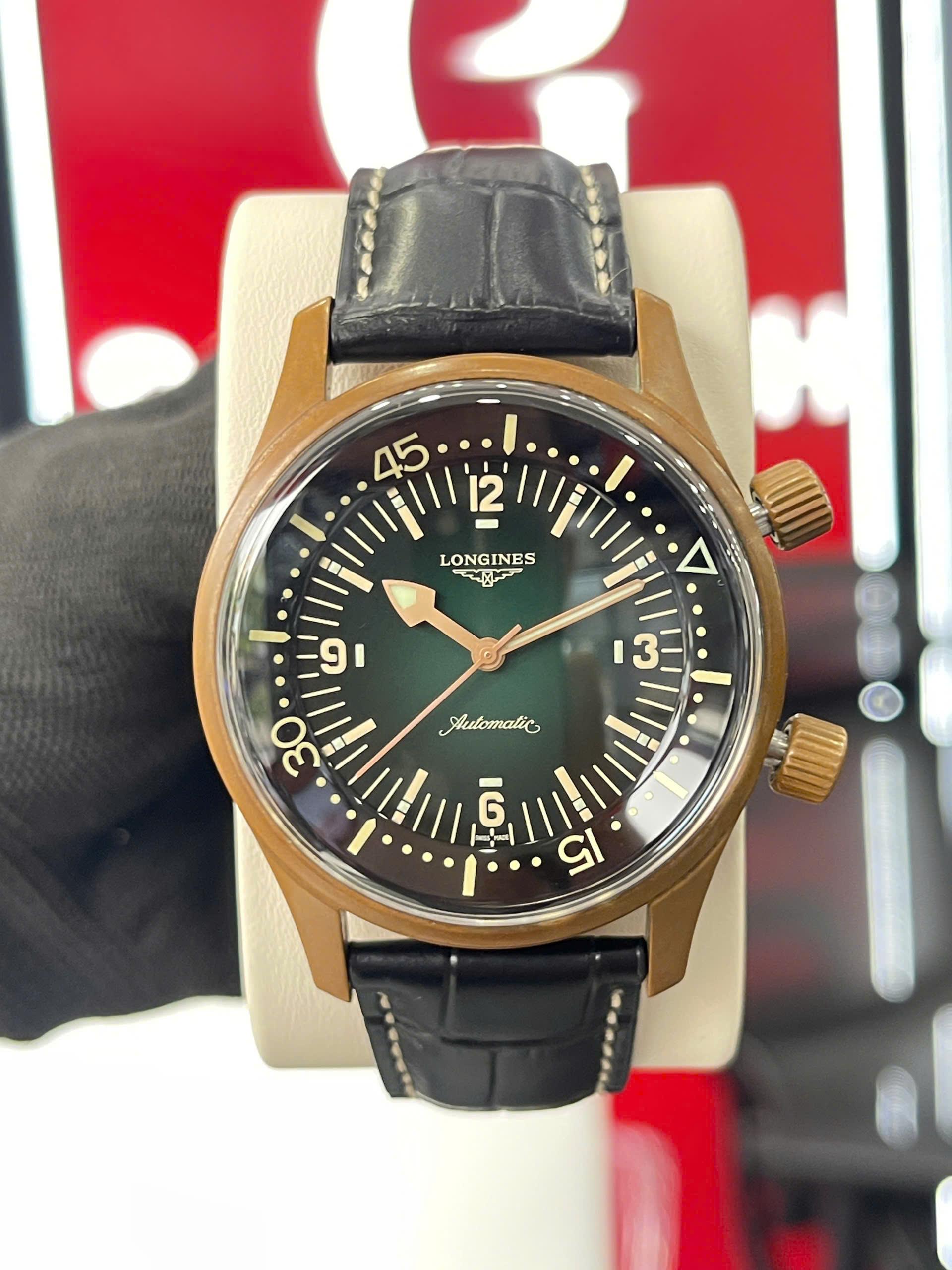 Đồng hồ nam Longines Legend Diver Bronze L3.774.1.50.2 – Hàng lướt Fullbox