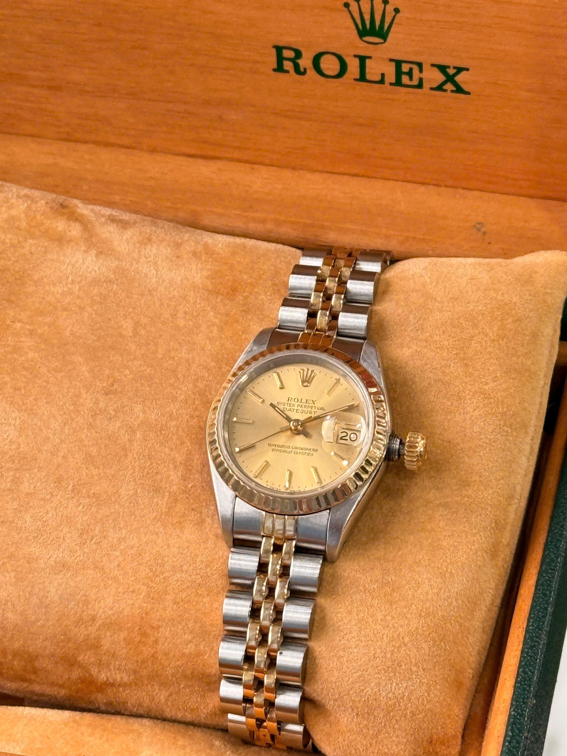 Rolex Lady-Datejust 26mm M69173 – Demi vàng 18K, Used