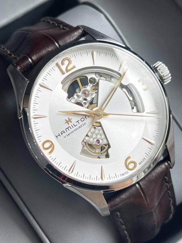 Hamilton Jazzmaster Open Heart H32705551 –  used, fullbox
