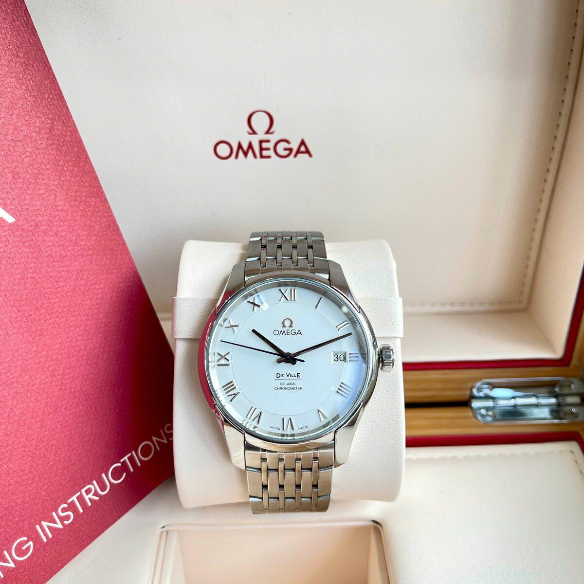Omega De Ville Co-Axial 41mm 431.10.41.21.02.001 – Đẳng cấp đồng hồ nam Thụy Sỹ
