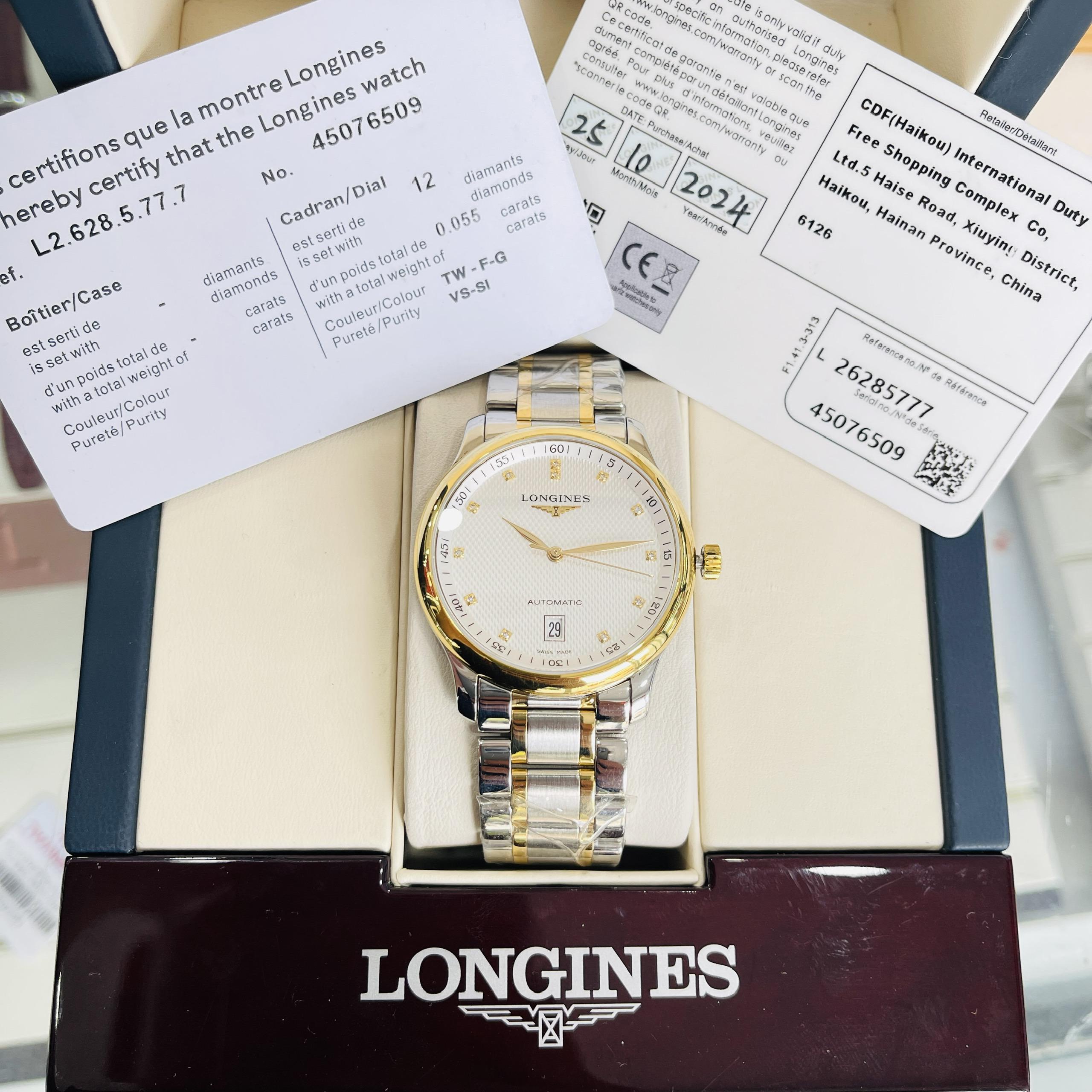 Longines Master Collection Diamond Demigold 18K L2.628.5.77.7