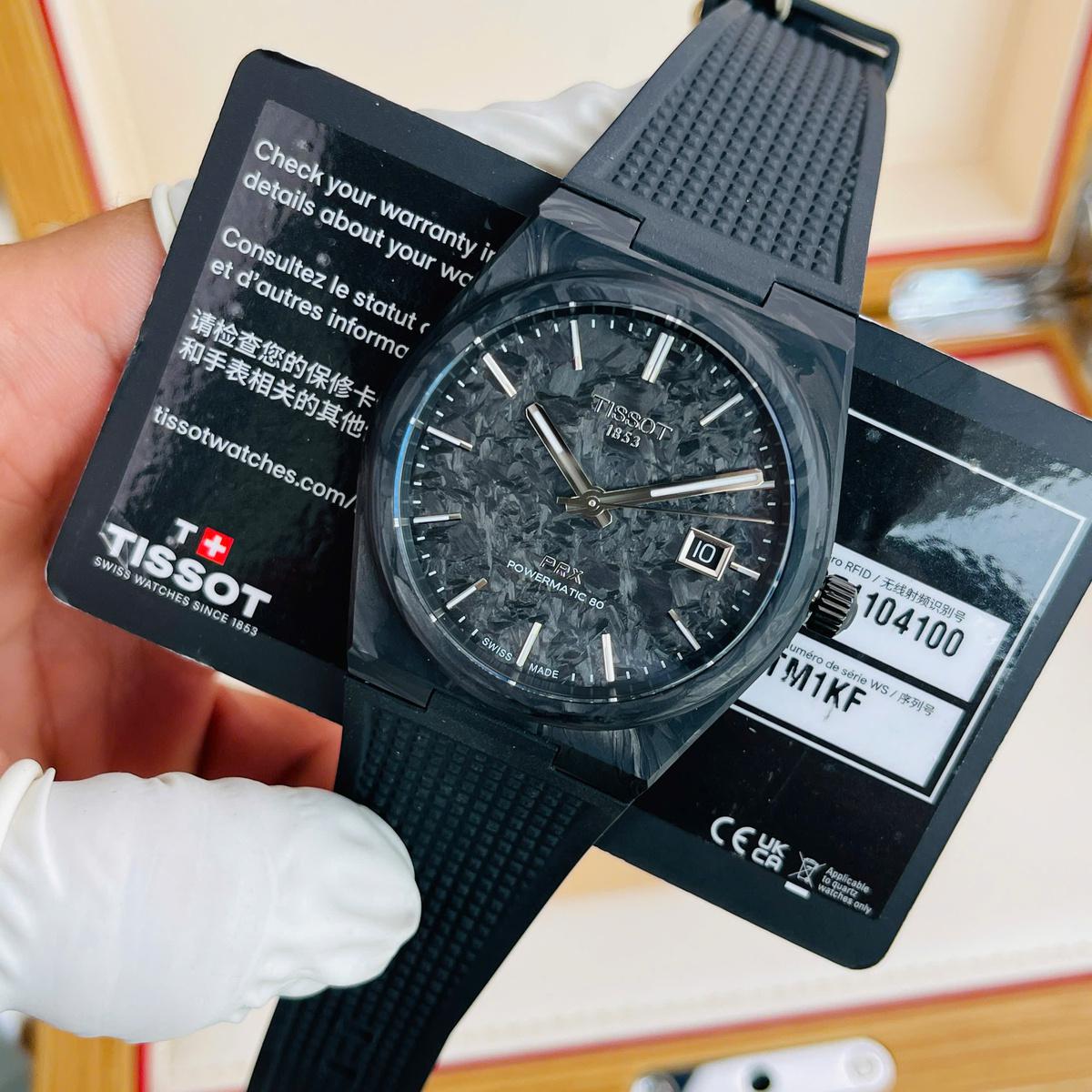 Tissot PRX Powermatic 80 Forged Carbon T137.907.97.201.00 (T1379079720100) – Lướt