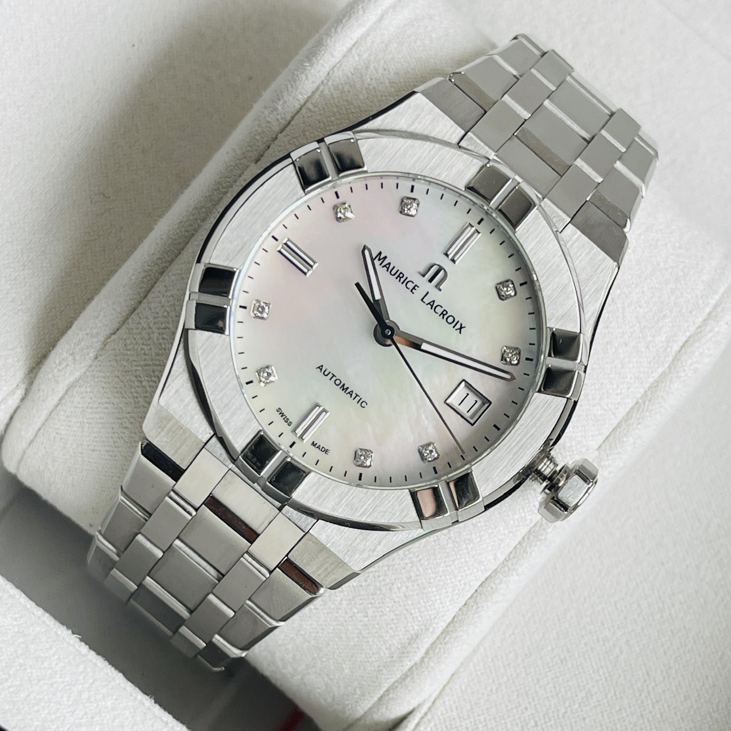 Maurice Lacroix Aikon Automatic AI6007-SS002-170-1 Diamond Mặt Xà Cừ