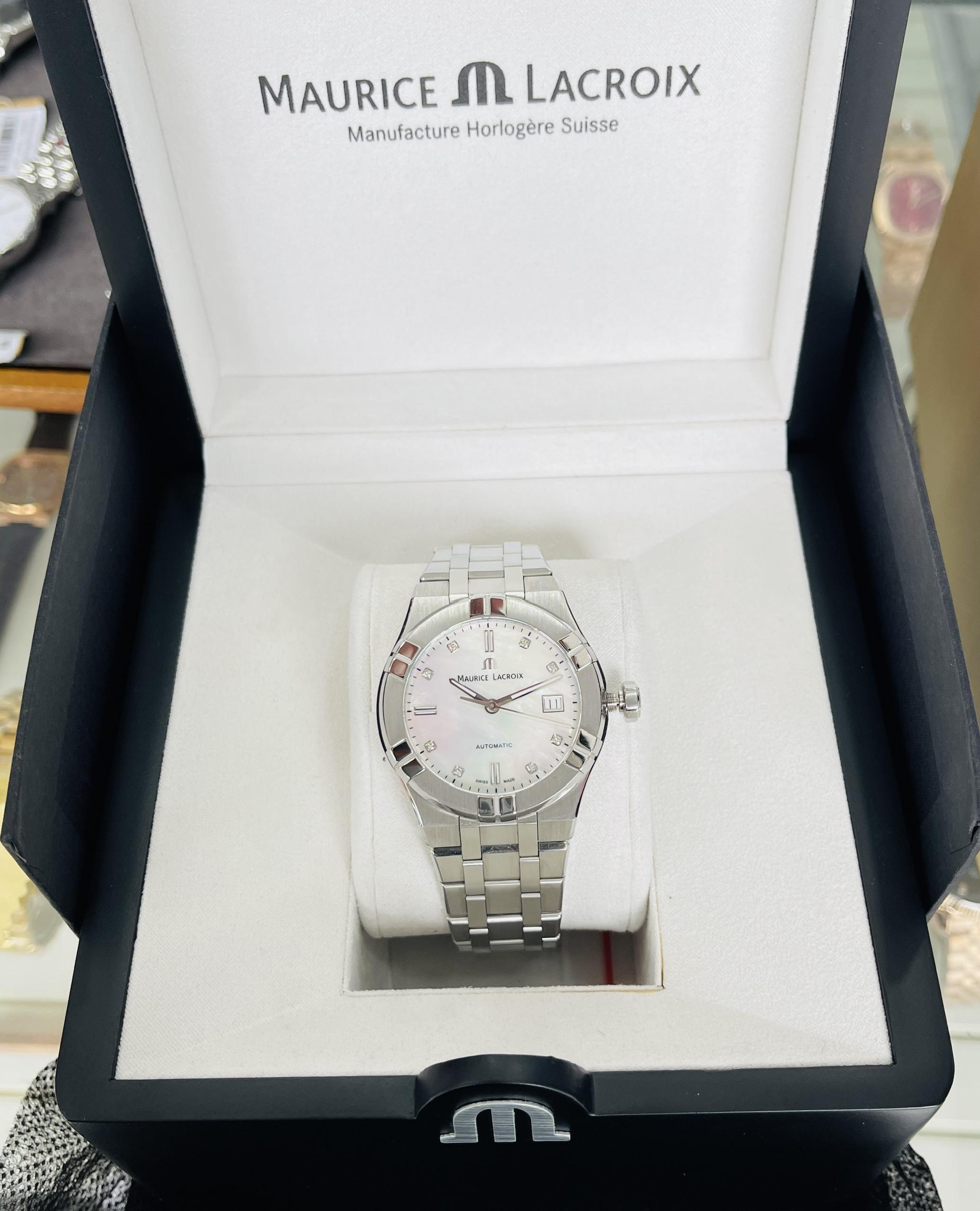 Maurice Lacroix Aikon Automatic AI6007-SS002-170-1 Diamond Mặt Xà Cừ
