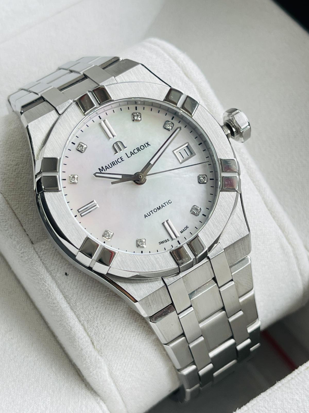 Maurice Lacroix Aikon Automatic AI6007-SS002-170-1 Diamond Mặt Xà Cừ