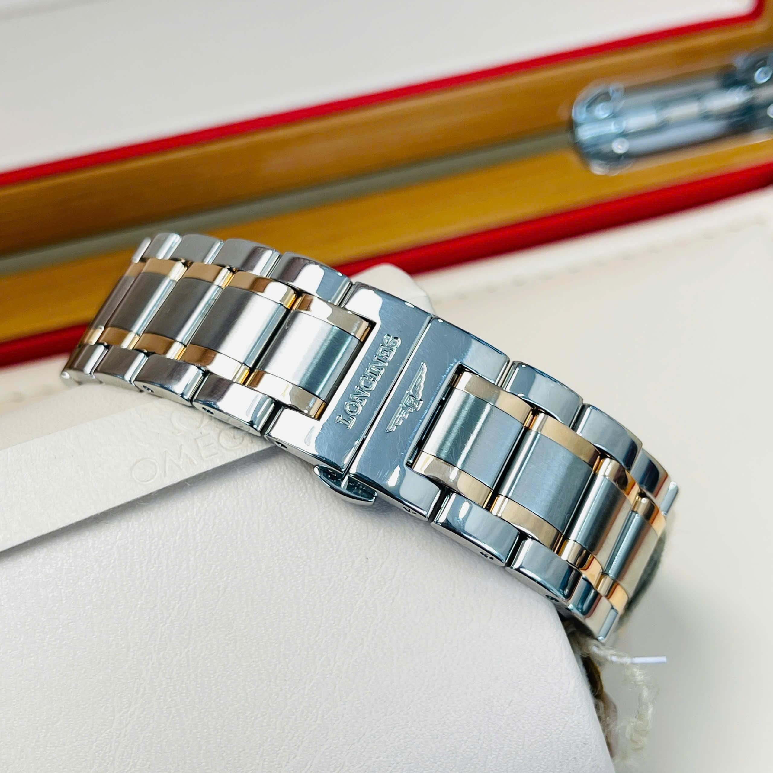 Longines Master Diamond Rose Gold Date L2.628.5.99.7 Used – Demi vàng hồng 18K, mặt số cá hồi đính kim cương