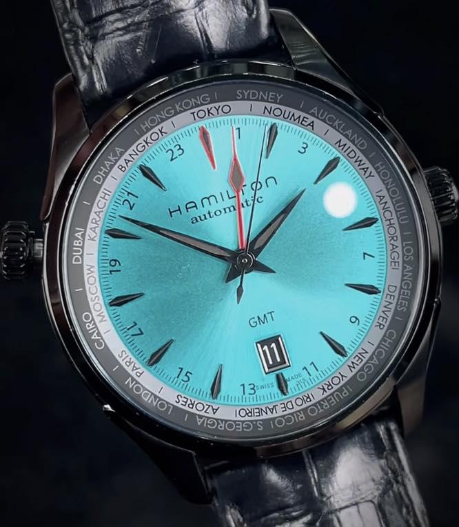Hamilton Jazzmaster GMT Limited Edition Turquoise Dial – 999 Chiếc Toàn Cầu