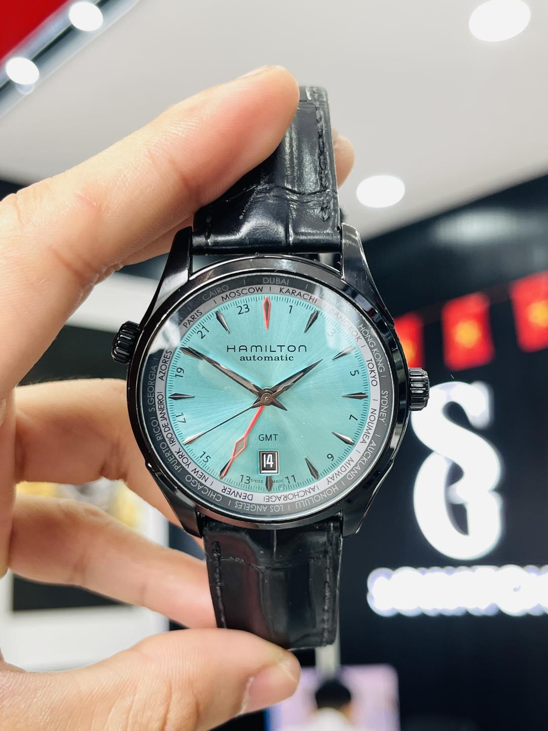 Hamilton Jazzmaster GMT Limited Edition Turquoise Dial – 999 Chiếc Toàn Cầu