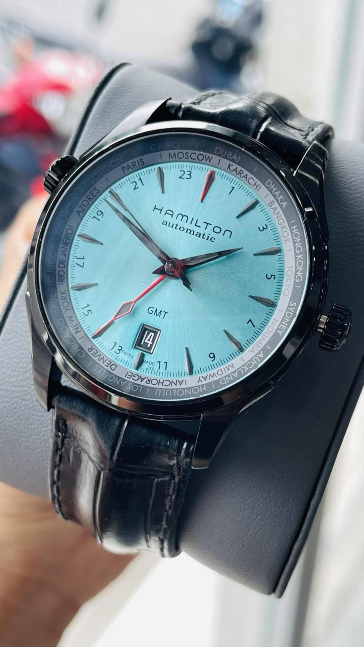 Hamilton Jazzmaster GMT Limited Edition Turquoise Dial – 999 Chiếc Toàn Cầu