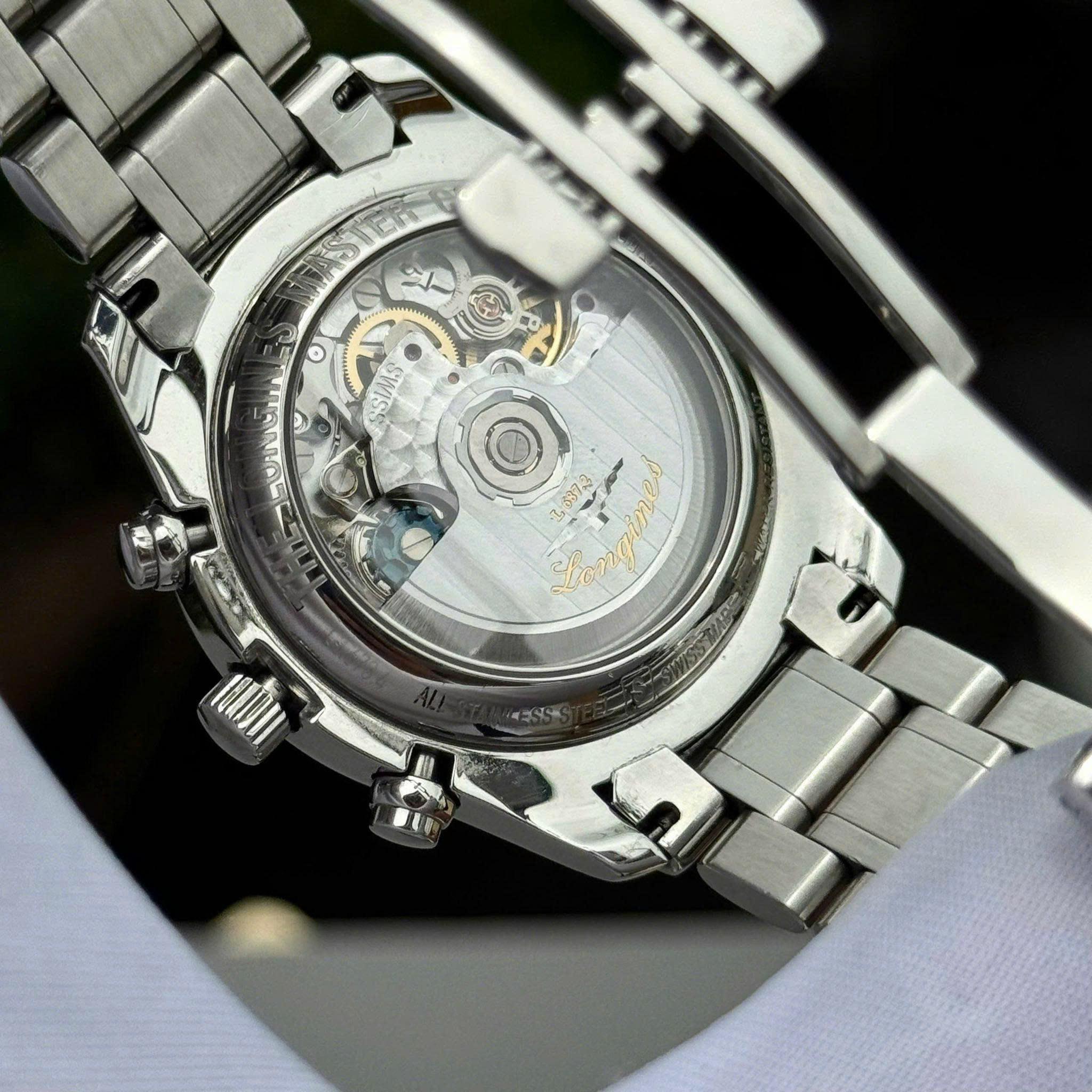 Longines Master Collection L2.673.4.92.6 – Moonphase Chronograph 40mm Blue Dial