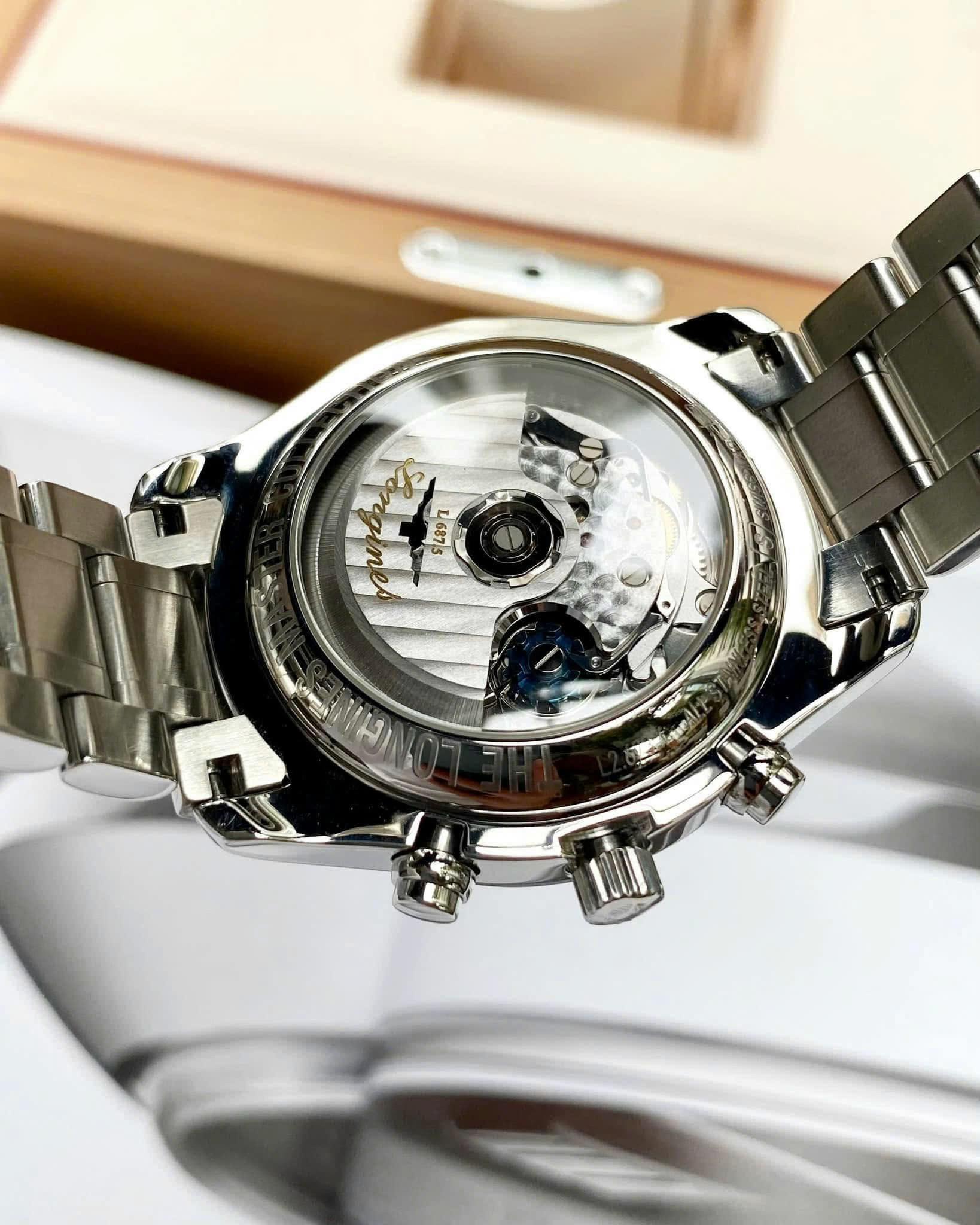 Longines Master Collection L2.673.4.92.6 – Moonphase Chronograph 40mm Blue Dial