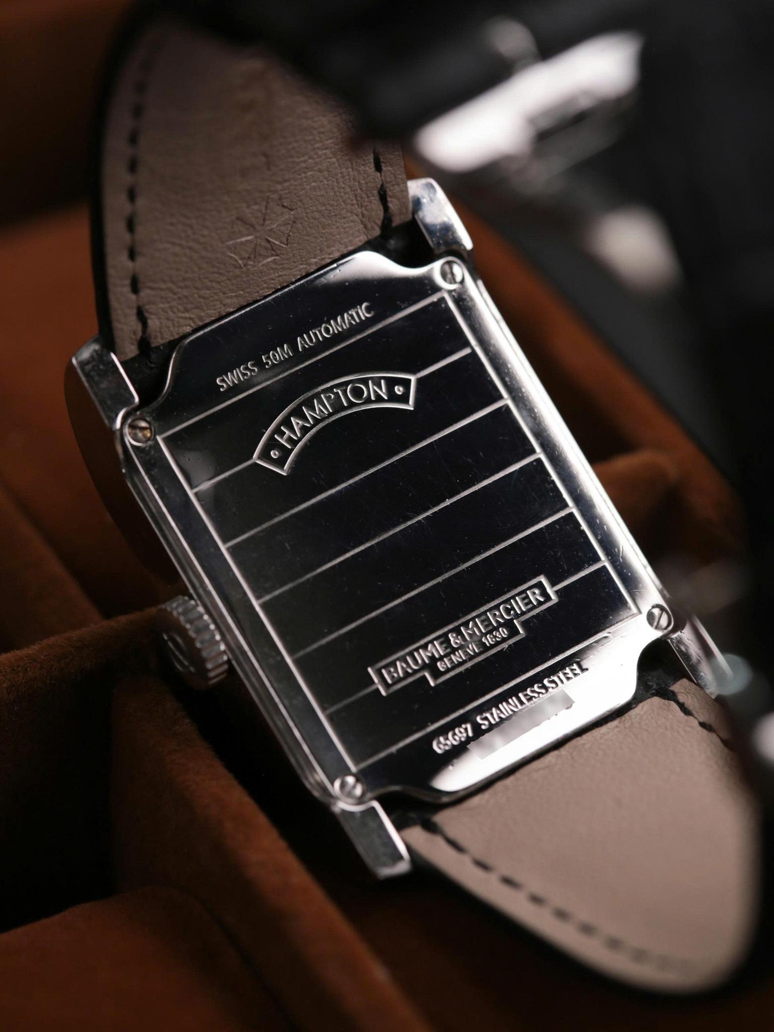 Baume & Mercier Hampton 10027 – Biểu tượng Tank Rectangular Cổ Điển