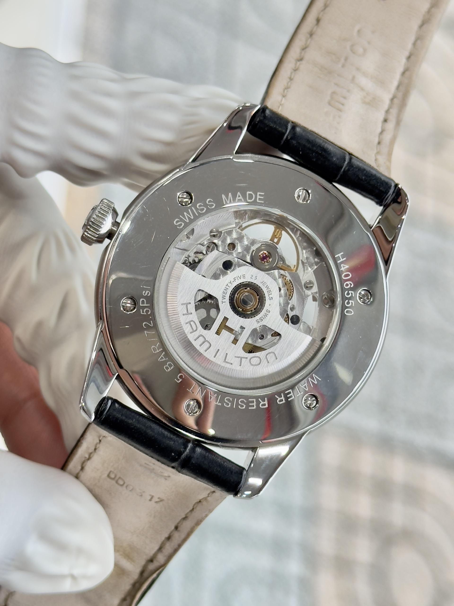 Hamilton American Classic RailRoad Skeleton Auto H40655751 Used – Tác phẩm lộ cơ tinh xảo từ Thụy Sĩ