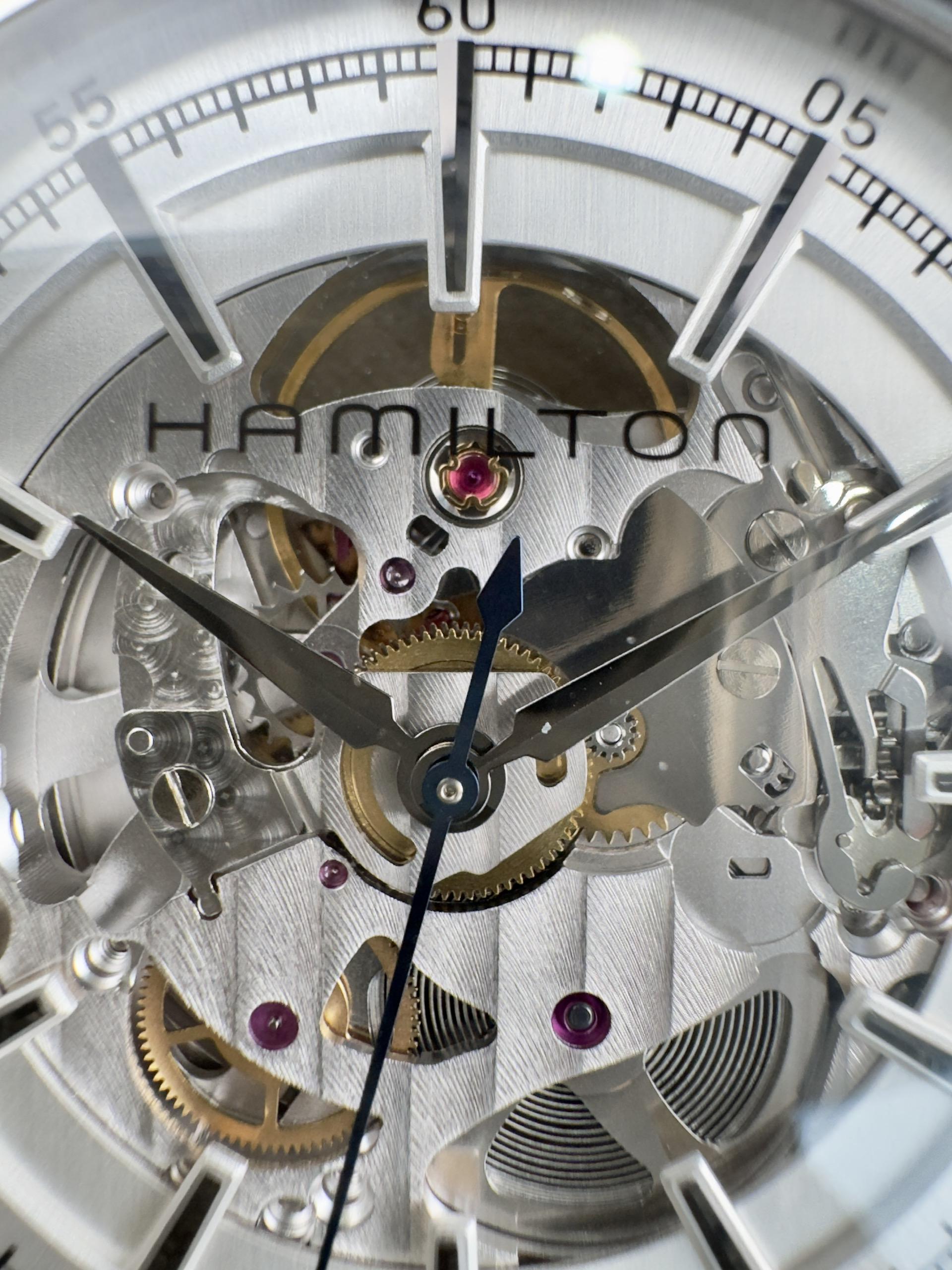 Hamilton American Classic RailRoad Skeleton Auto H40655751 Used – Tác phẩm lộ cơ tinh xảo từ Thụy Sĩ