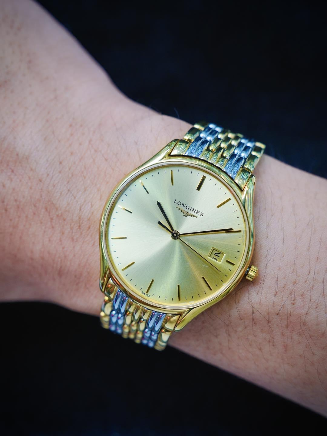 Longines 35mm Nam L4.759.2.32.7 Used – Thanh lịch cổ điển