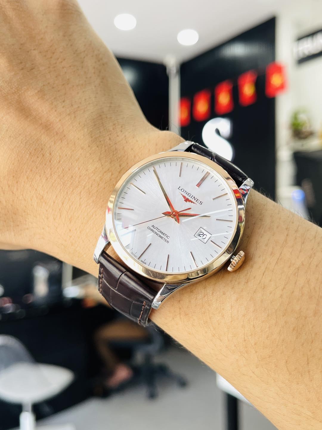 Longines Record L2.821.5.72.2 (L28215722) Used – Chuẩn Mực Chronometer