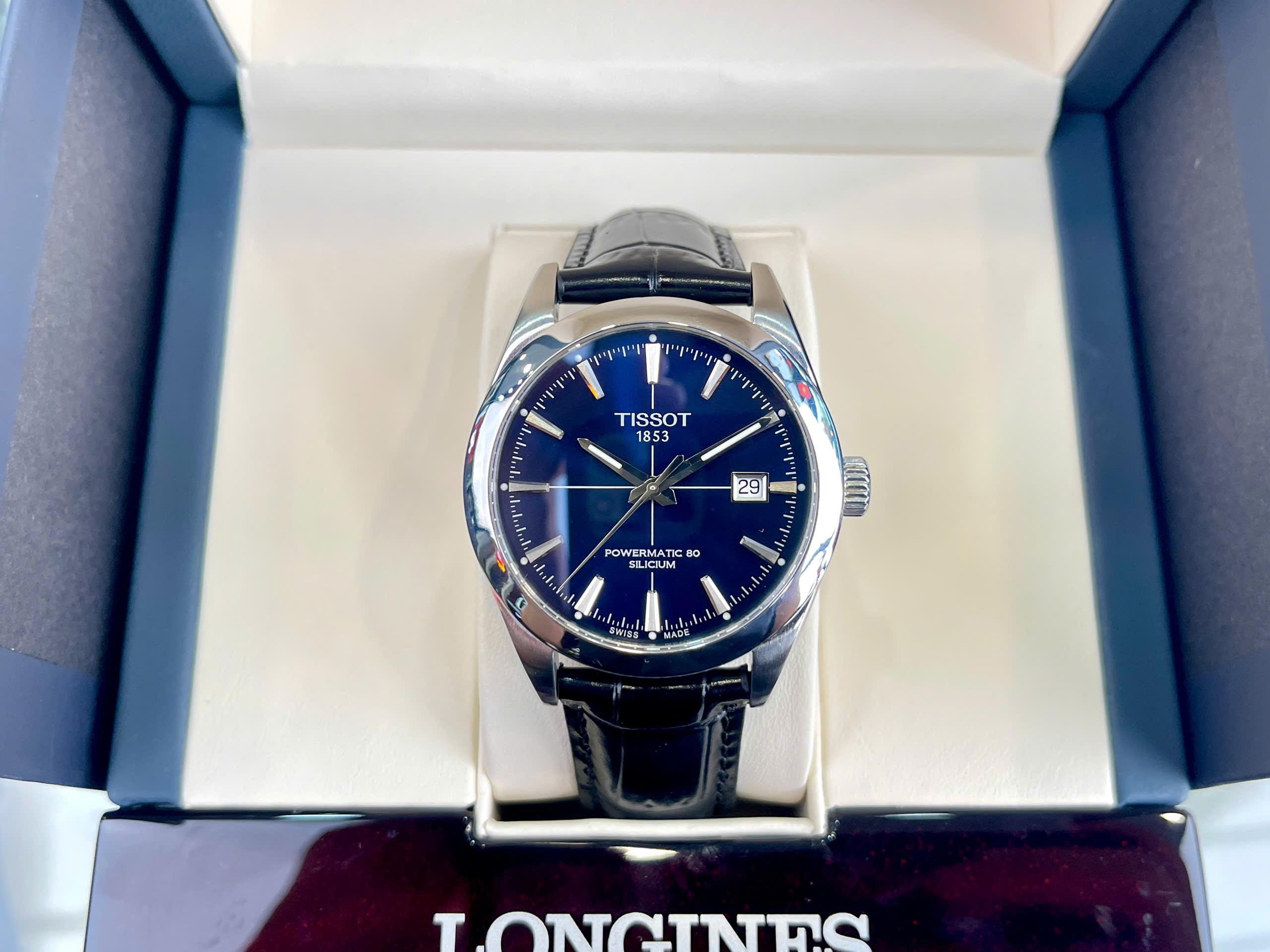 Tissot Gentleman Powermatic 80 Silicium T127.407.11.041.00 – Automatic Swiss Made Mặt Xanh Dây Thép