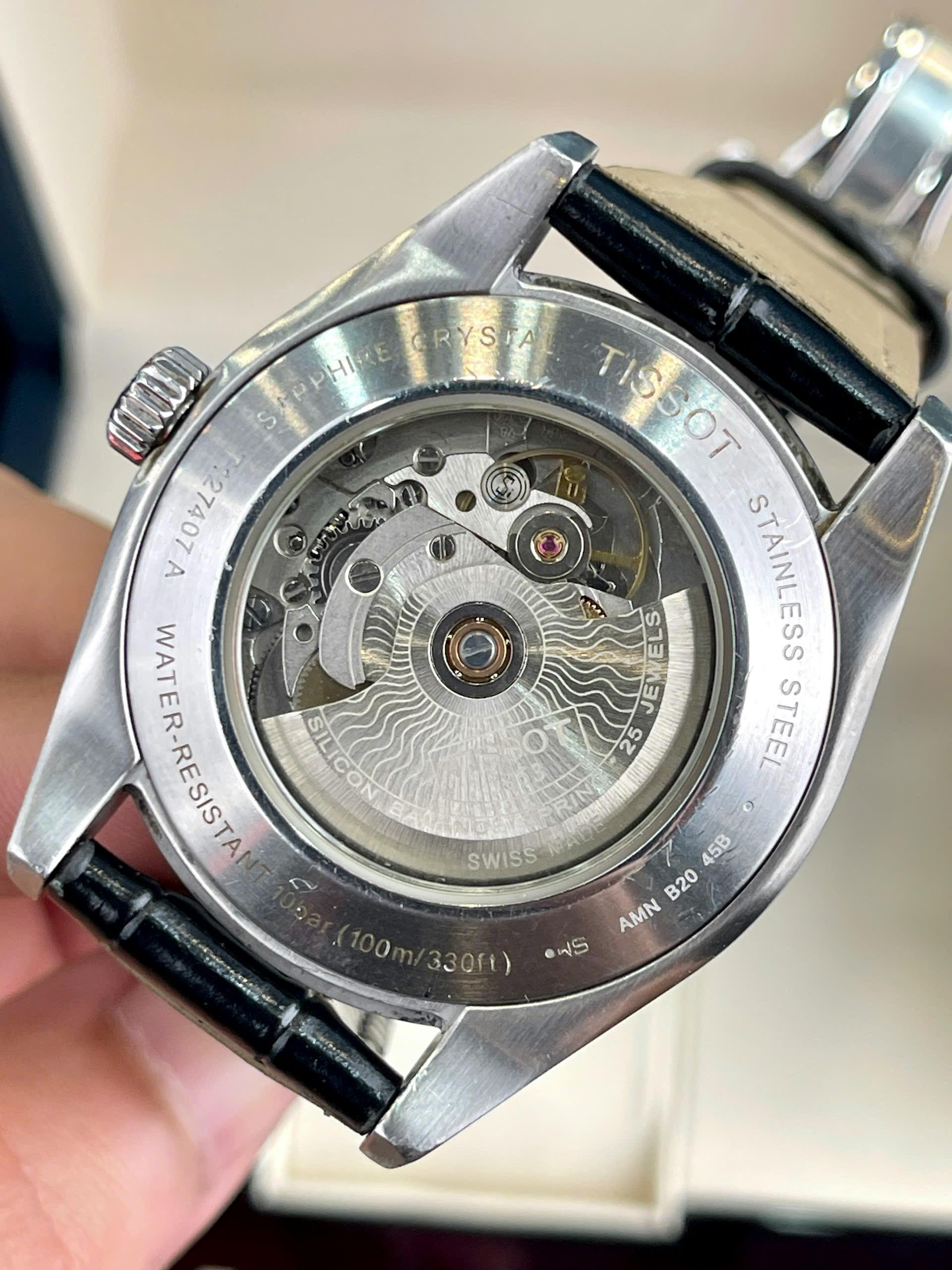 Tissot Gentleman Powermatic 80 Silicium T127.407.11.041.00 – Automatic Swiss Made Mặt Xanh Dây Thép