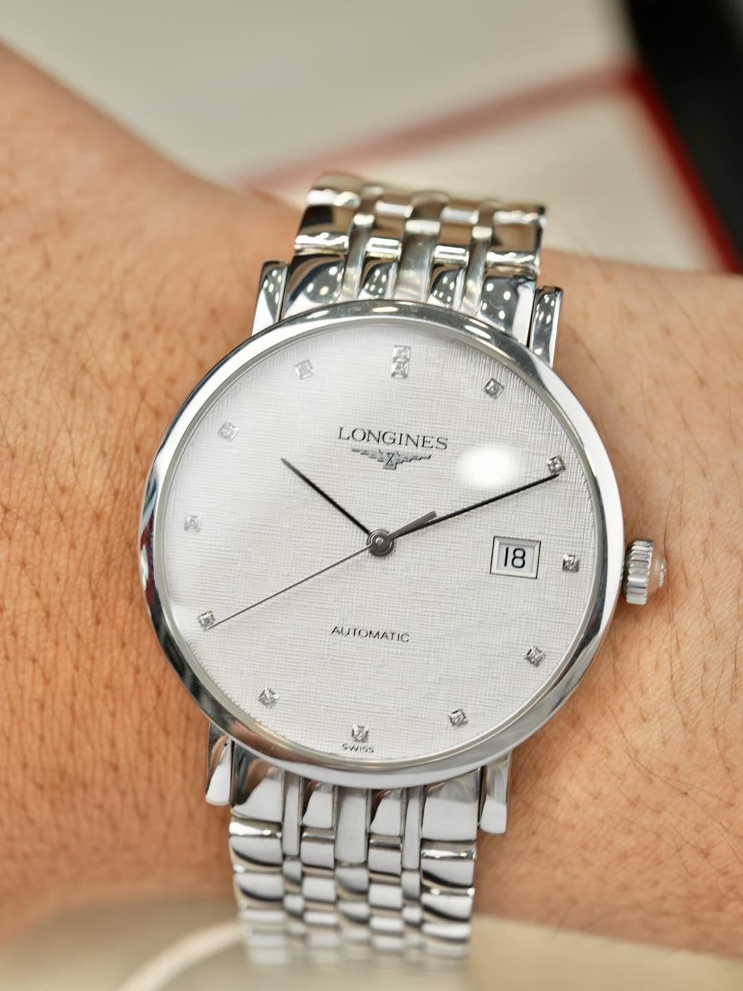 Longines The Elegant Collection L4.810.4.77.6 Used – 37mm | Kim Cương Tự Nhiên, Máy L888.2