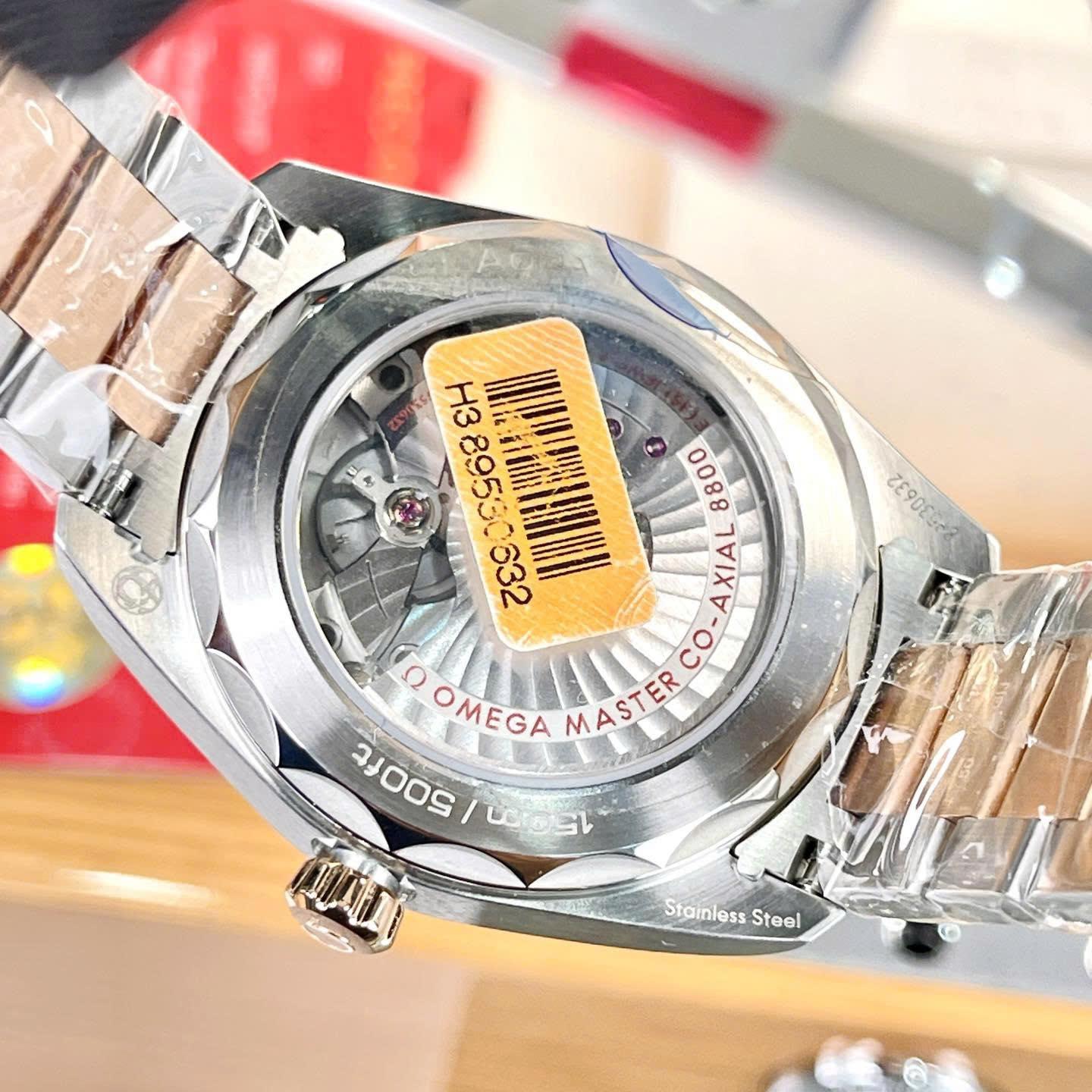 Đồng Hồ Omega Seamaster Aqua Terra Diamond 220.20.38.20.56.002 Demi Vàng 18K Chính Hãng