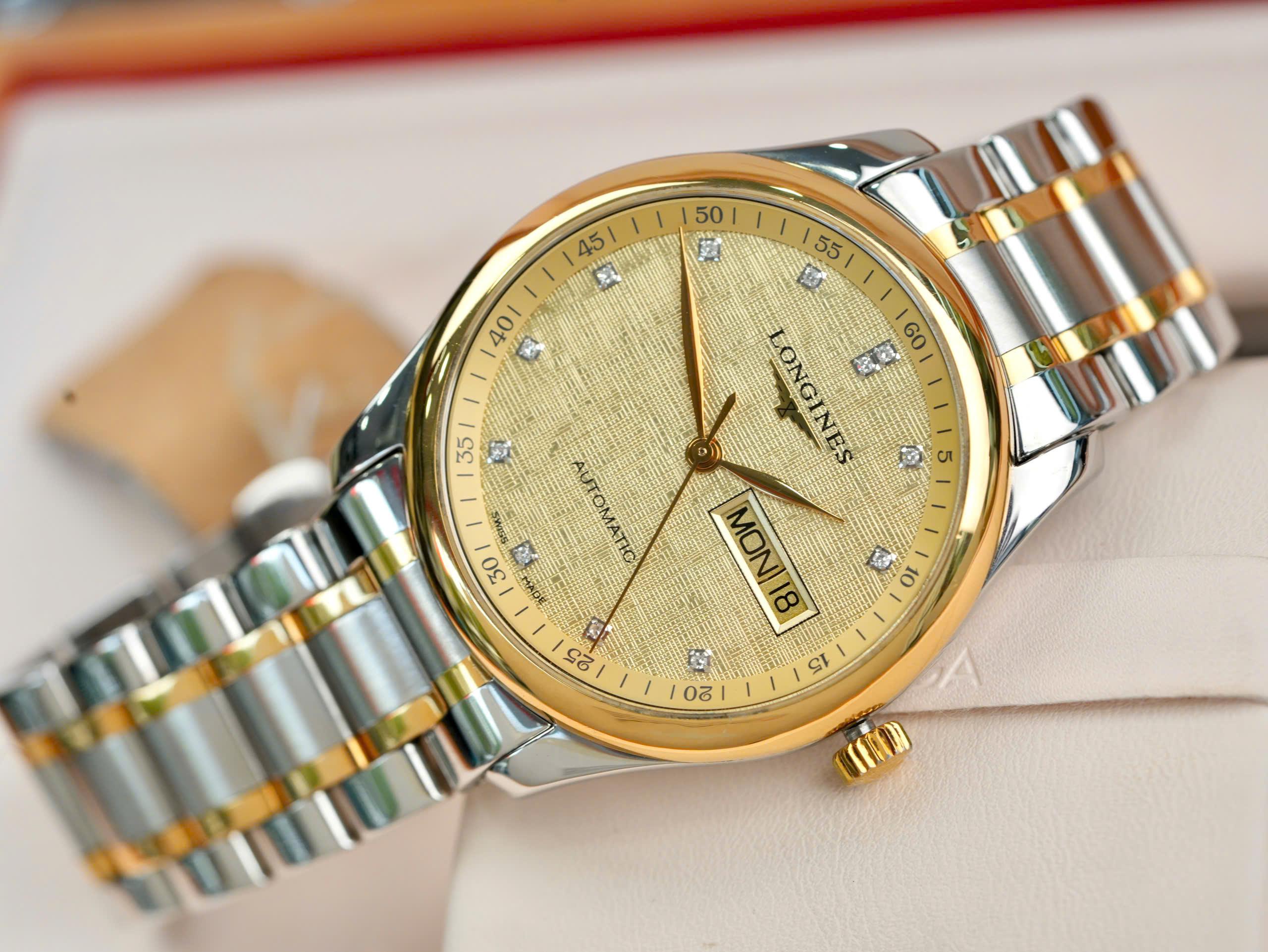 Longines Master L2.755.5.38.7 (L27555387) 38.5mm Used – Automatic Demi Vàng Thụy Sĩ