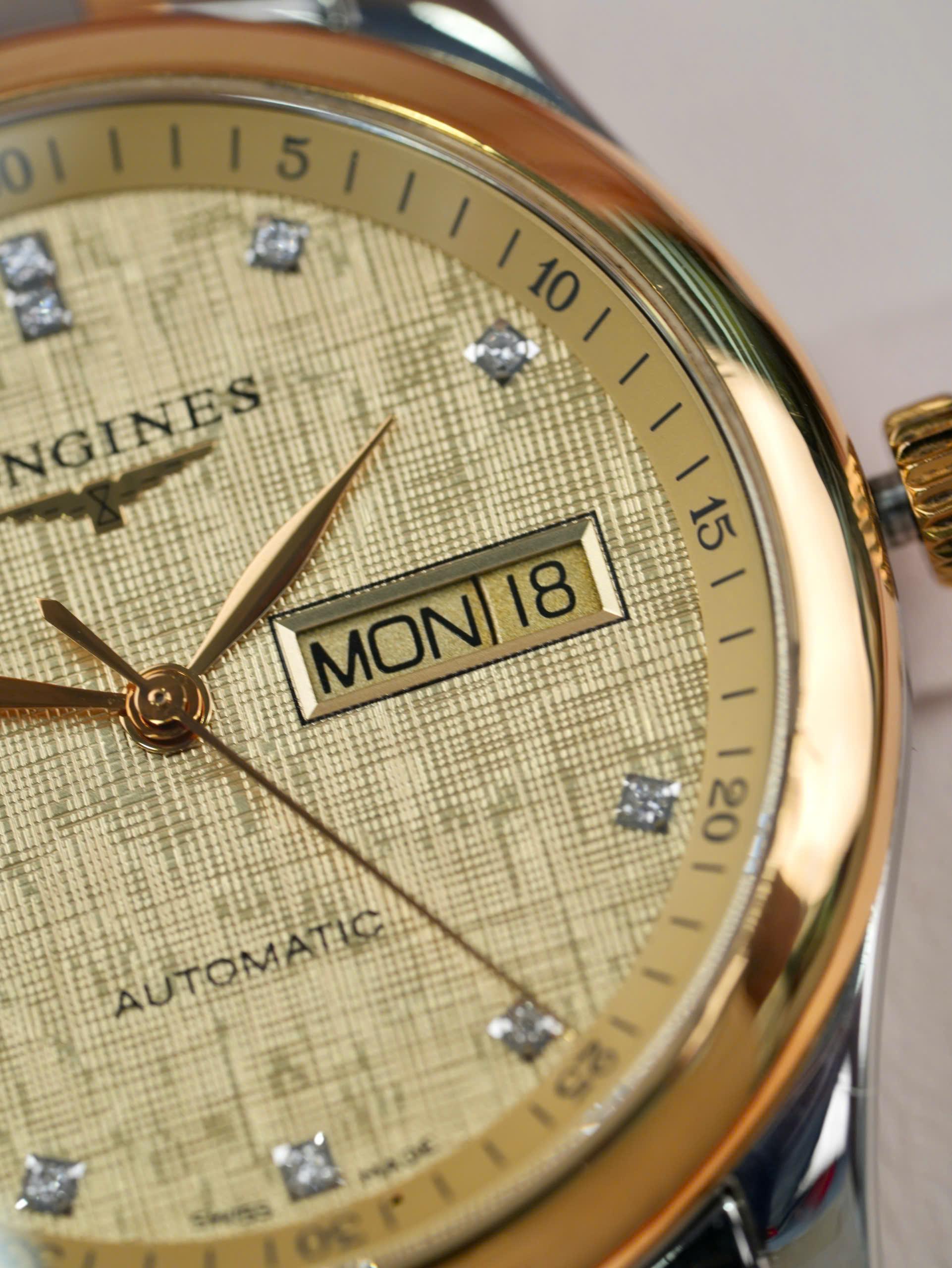 Longines Master L2.755.5.38.7 (L27555387) 38.5mm Used – Automatic Demi Vàng Thụy Sĩ