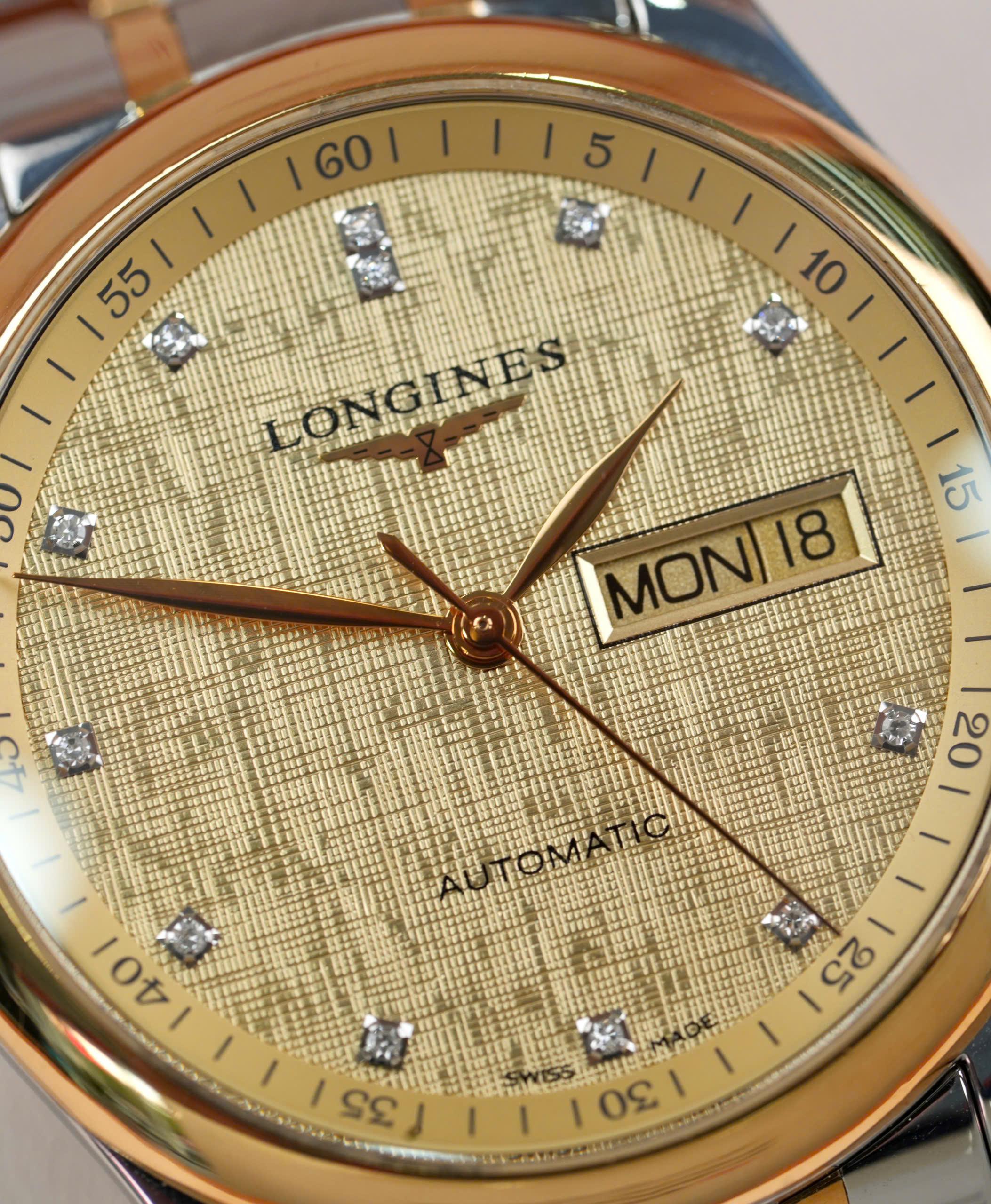 Longines Master L2.755.5.38.7 (L27555387) 38.5mm Used – Automatic Demi Vàng Thụy Sĩ