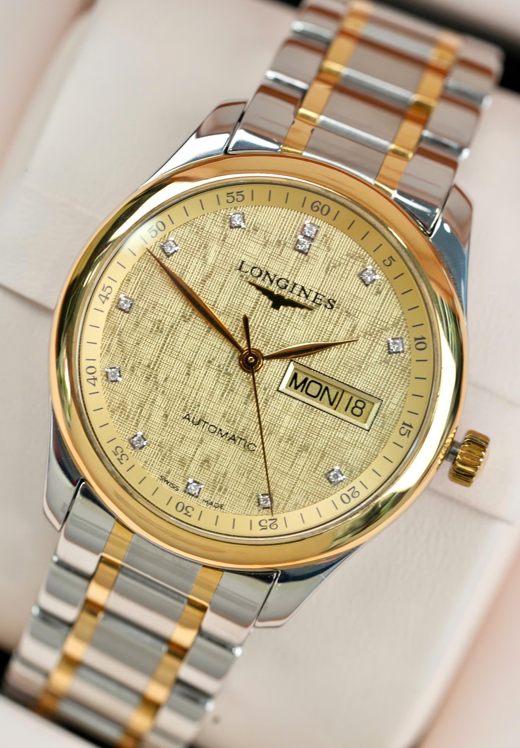 Longines Master L2.755.5.38.7 (L27555387) 38.5mm Used – Automatic Demi Vàng Thụy Sĩ