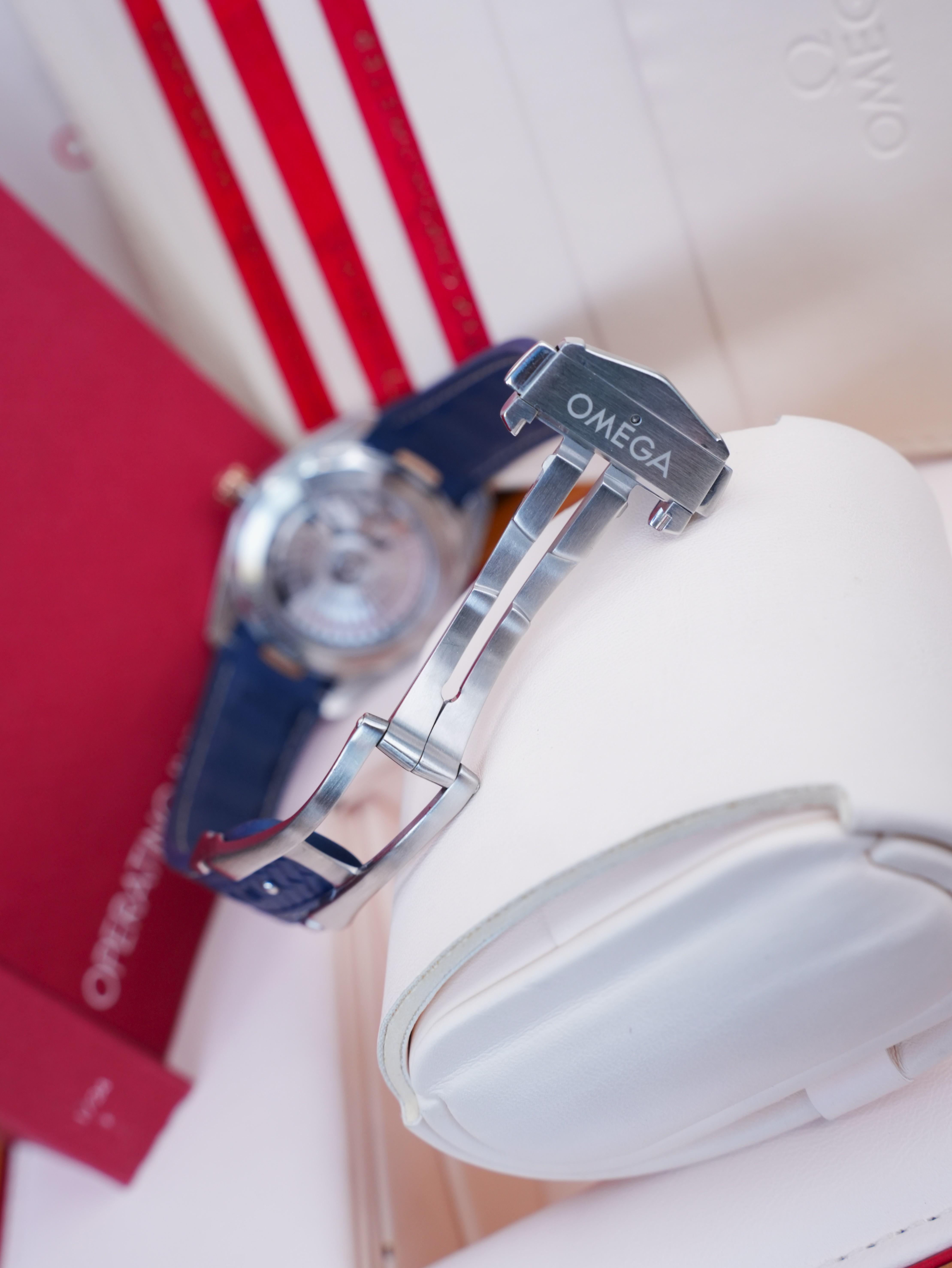 Omega Seamaster Aqua Terra 220.22.38.20.02.001 38mm Used Full Box 3 Thẻ – Master Chronometer Demi Vàng