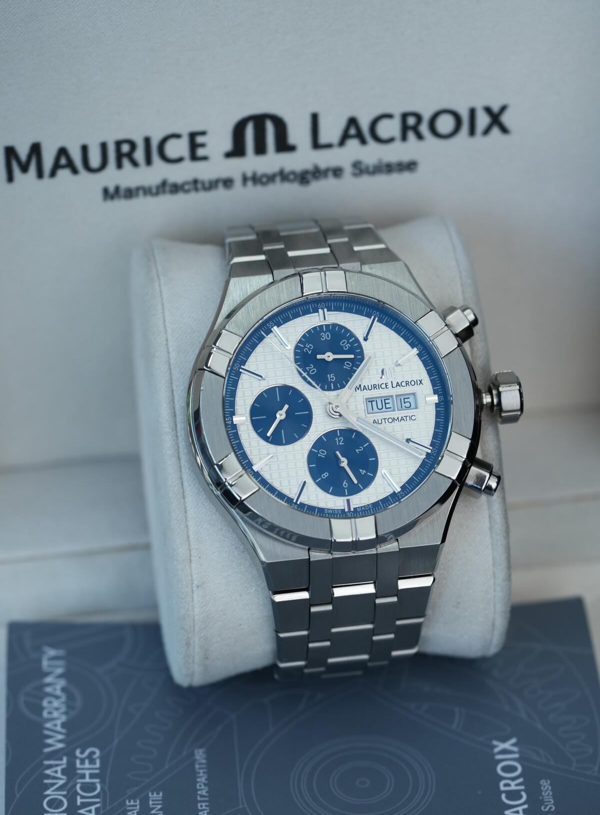 Maurice Lacroix Aikon Chronograph AI6038-SS002-430-1 43mm Used – Automatic Chronograph Thụy Sĩ
